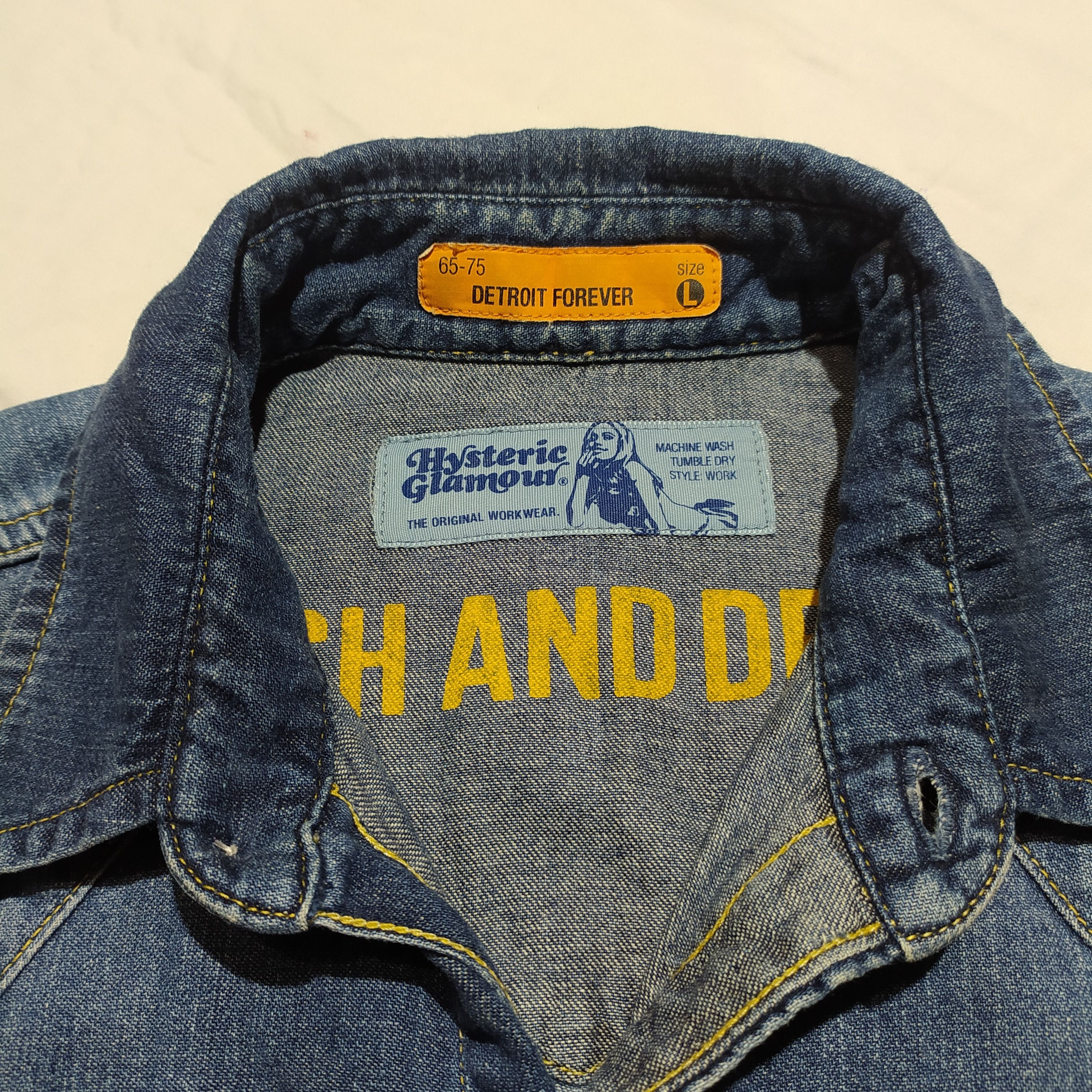 Hysteric Glamour Hysteric Glamour Detroit forever western shirt Size US L / EU 52-54 / 3 - 4 Thumbnail