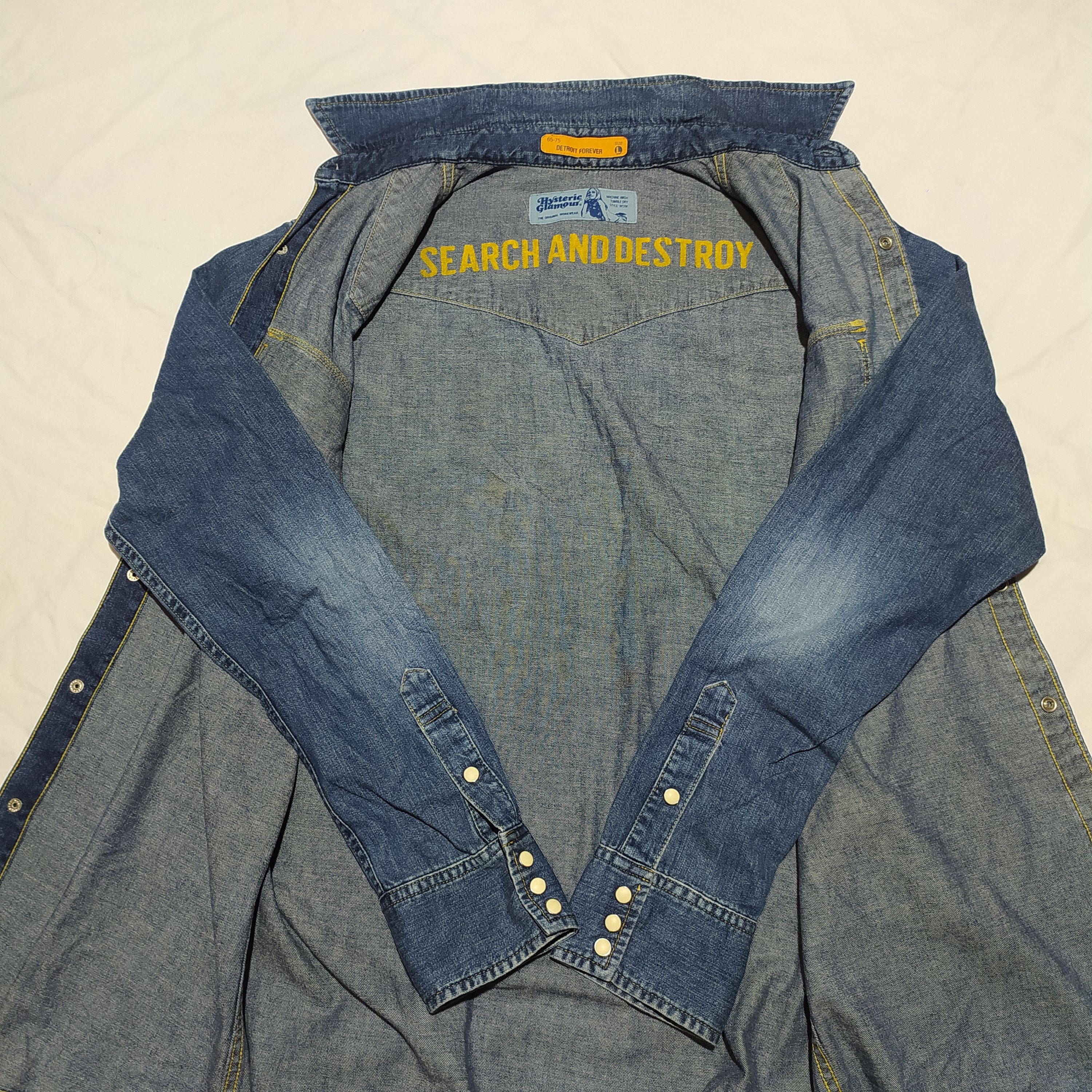 Hysteric Glamour Hysteric Glamour Detroit forever western shirt Size US L / EU 52-54 / 3 - 7 Thumbnail