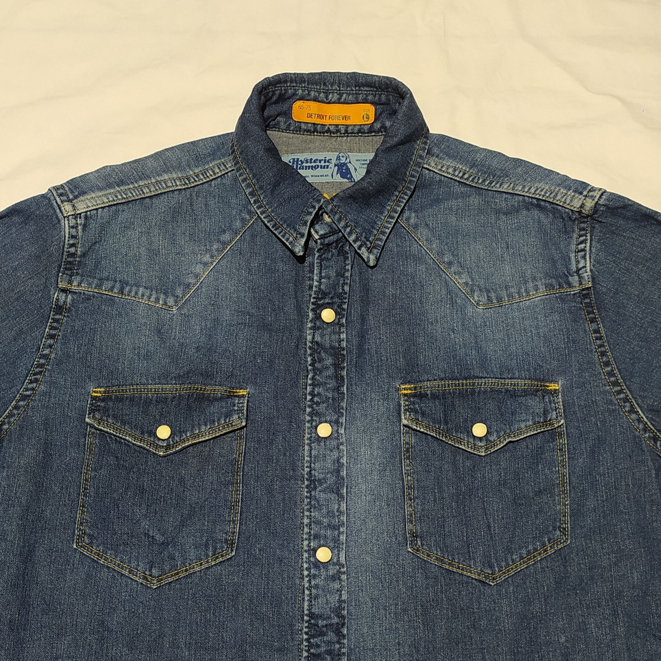 Hysteric Glamour Hysteric Glamour Detroit forever western shirt Size US L / EU 52-54 / 3 - 2 Thumbnail