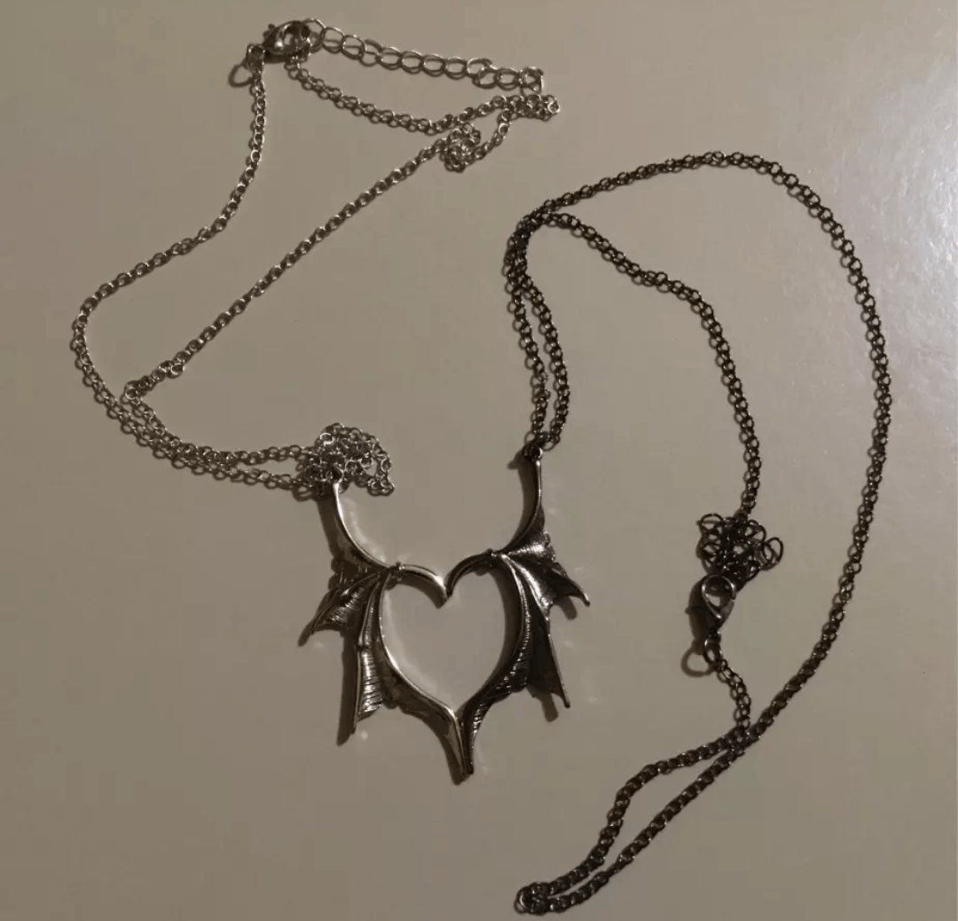 Vintage PUNK HEART PENDANT NECKLACE Size ONE SIZE - 4 Thumbnail