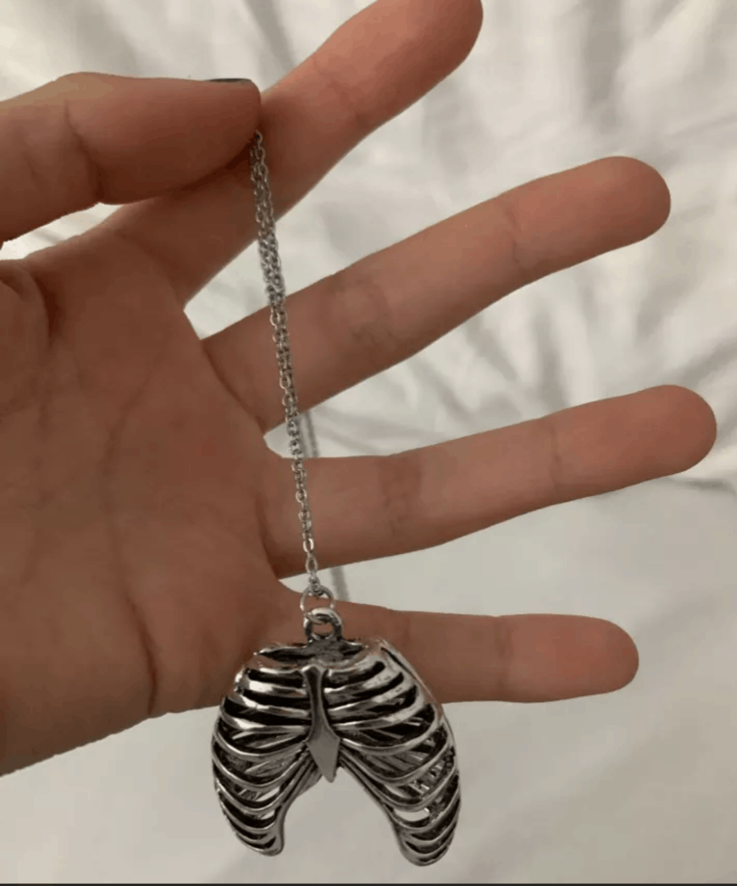 Vintage Gothic Rib Cage Pendant Necklace Size ONE SIZE - 4 Thumbnail