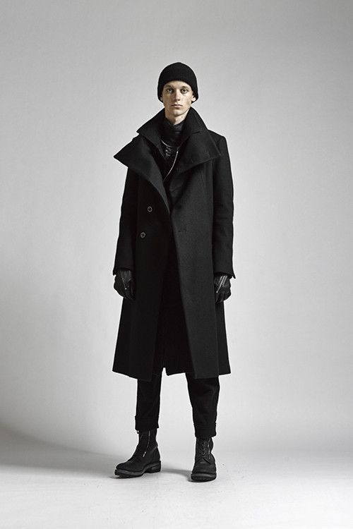 The Viridi-anne FW17 long high neck coat in wool melton | Grailed