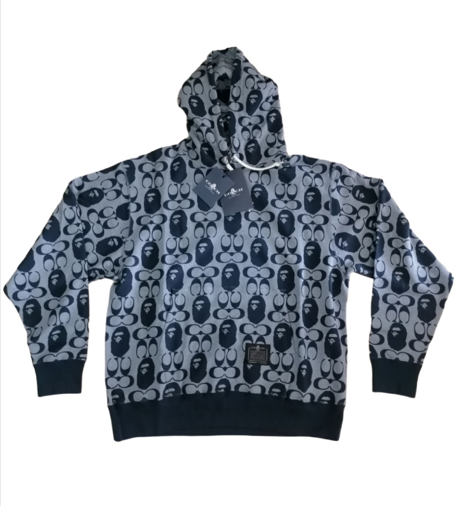 Bape x Coach hoodie FITS LIKE buy LARGE