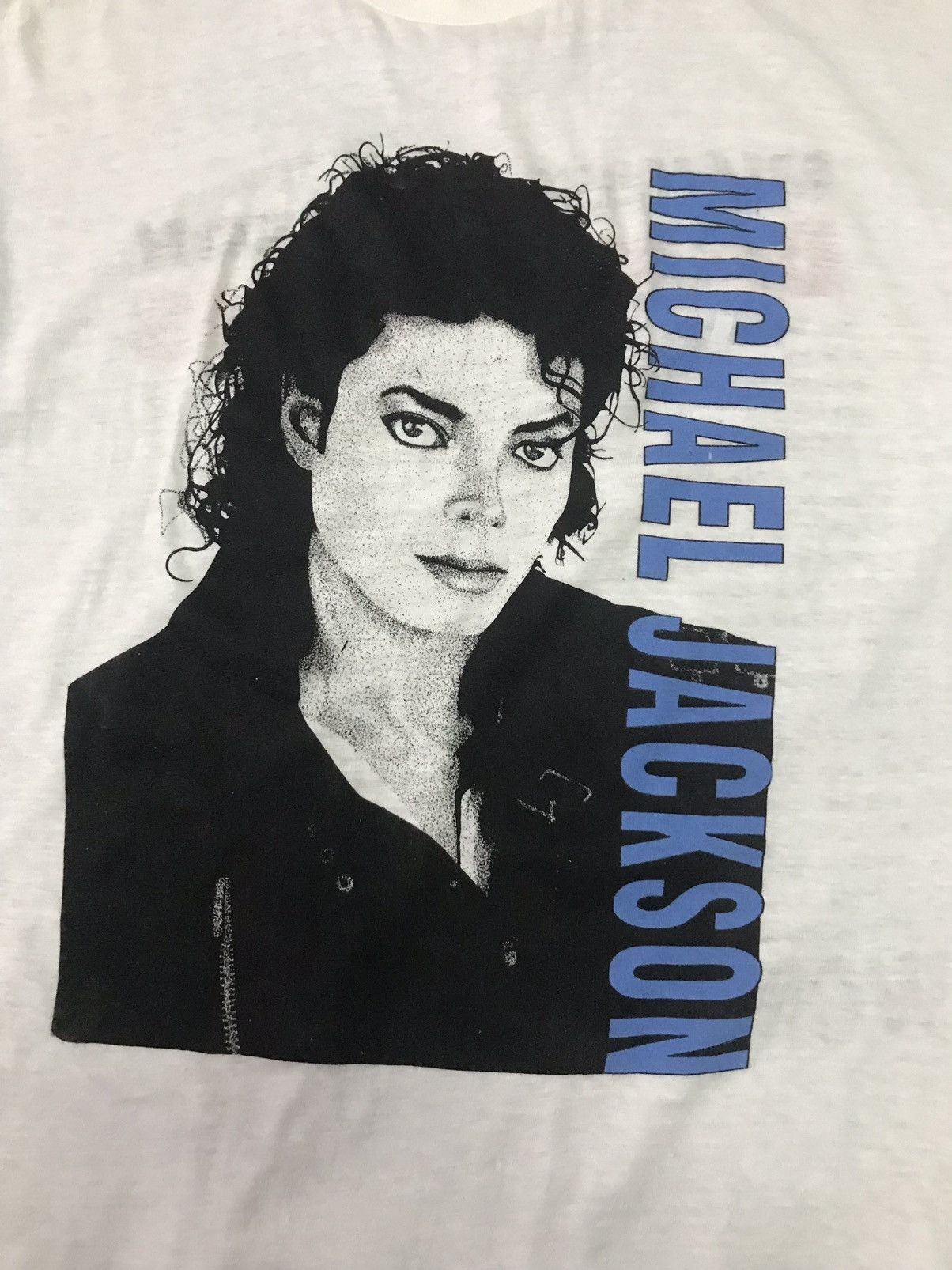 Band Tees × Michael Jackson × Vintage Vintage 90’s Michael Jackson Big Print Dangerous World Tour Size US M / EU 48-50 / 2 - 3 Thumbnail