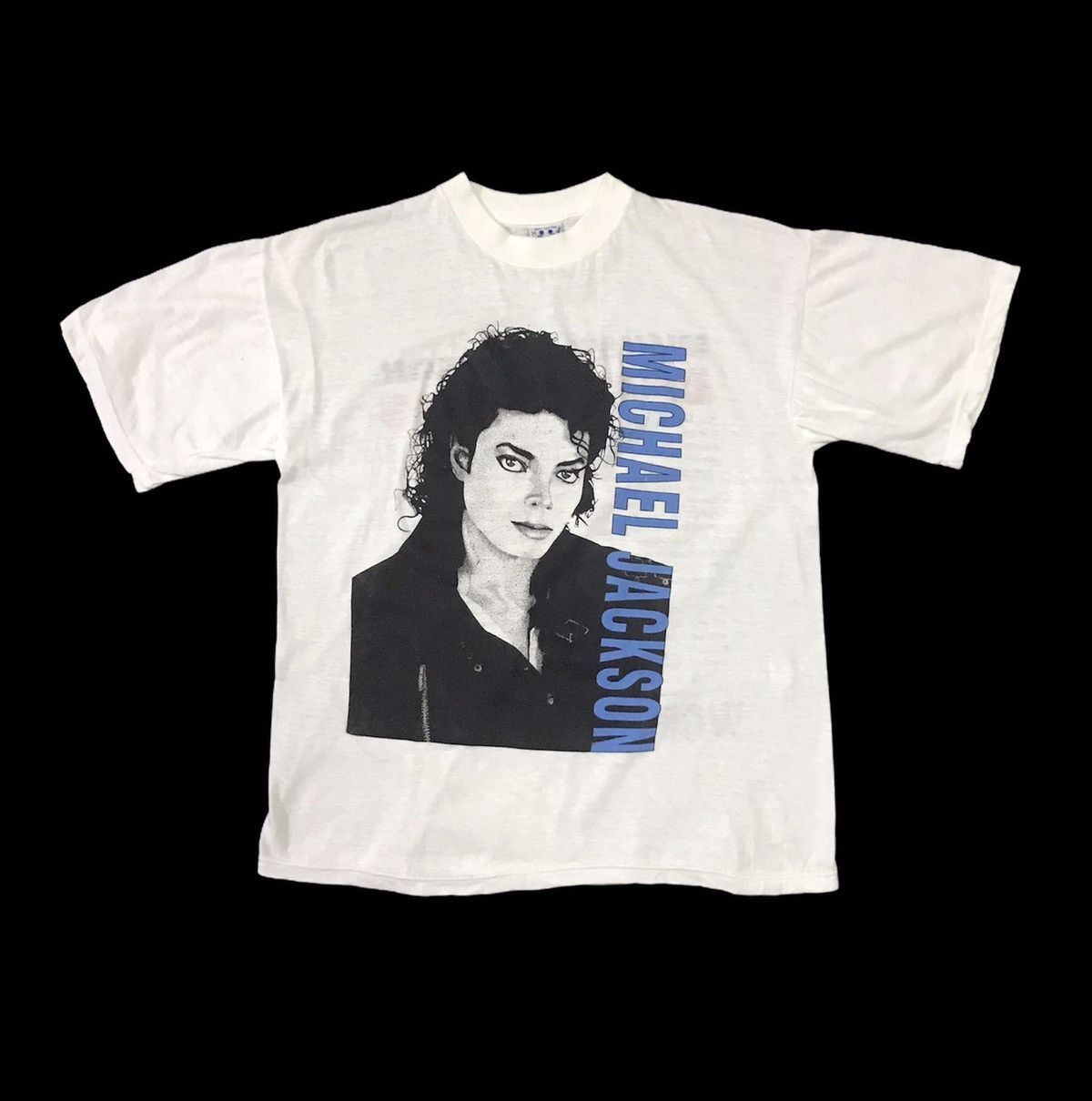 Band Tees × Michael Jackson × Vintage Vintage 90’s Michael Jackson Big Print Dangerous World Tour Size US M / EU 48-50 / 2 - 1 Thumbnail