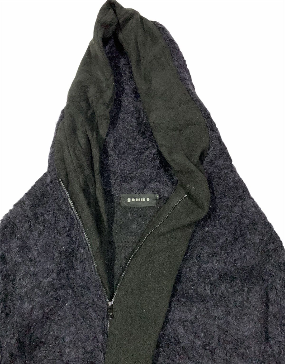gomme 🔥GOMME ACRYLIC/WOOL MOHAIR ZIPPER HOODIE JACKETS Size US M / EU 48-50 / 2 - 4 Thumbnail