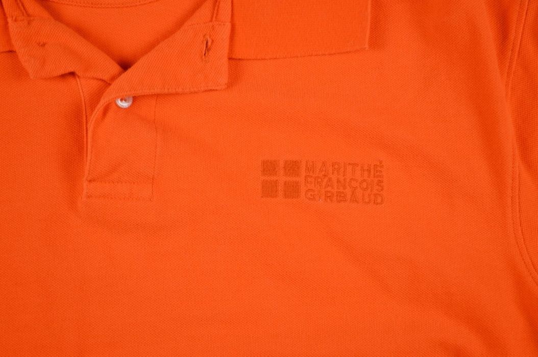 Vintage Vintage 90s Large Girbaud Spell Out Polo Shirt Orange | Grailed