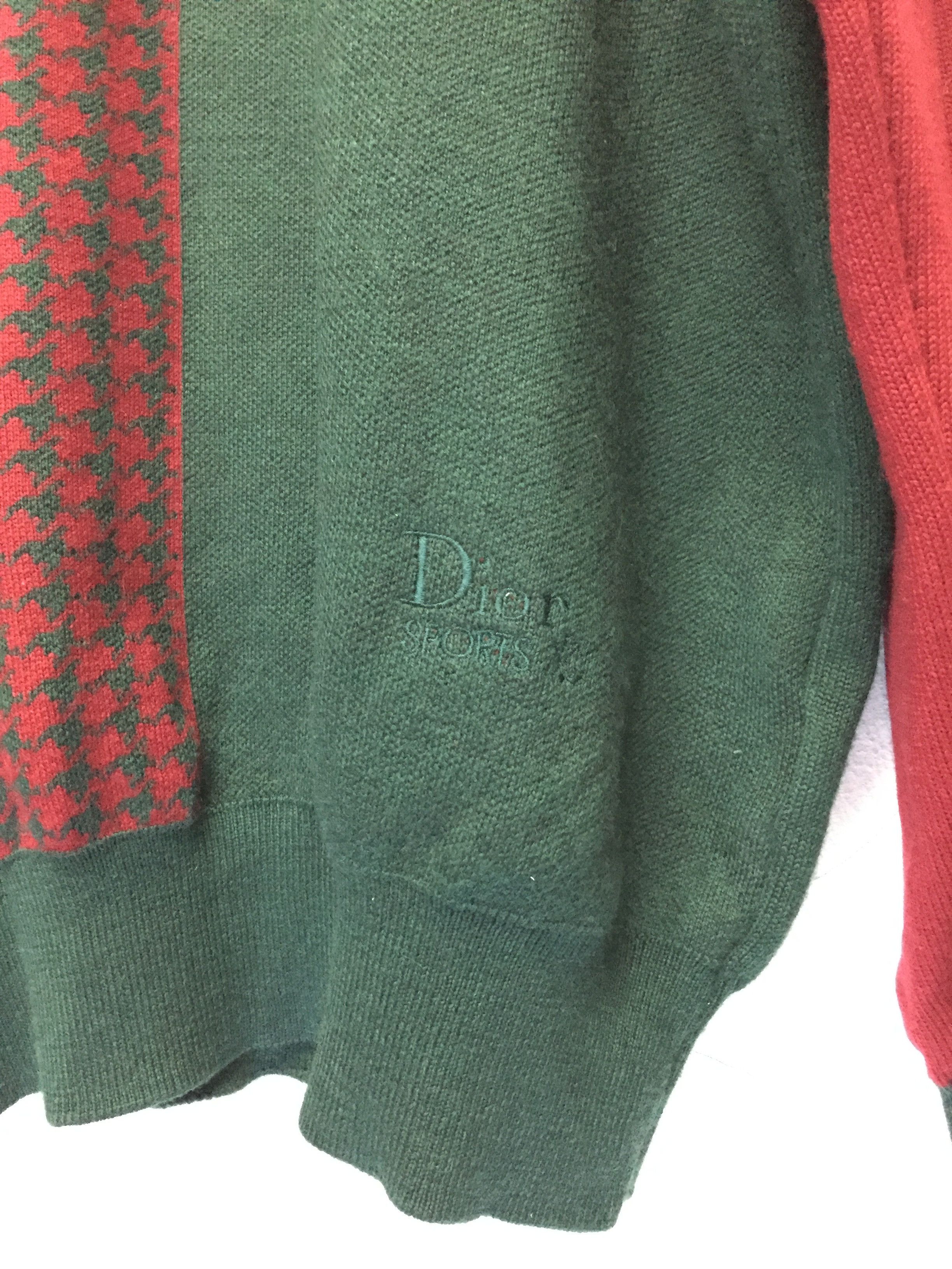 Christian Dior Monsieur 90's DIOR SPORT intarsia jacquard knit block color Size US L / EU 52-54 / 3 - 8 Thumbnail
