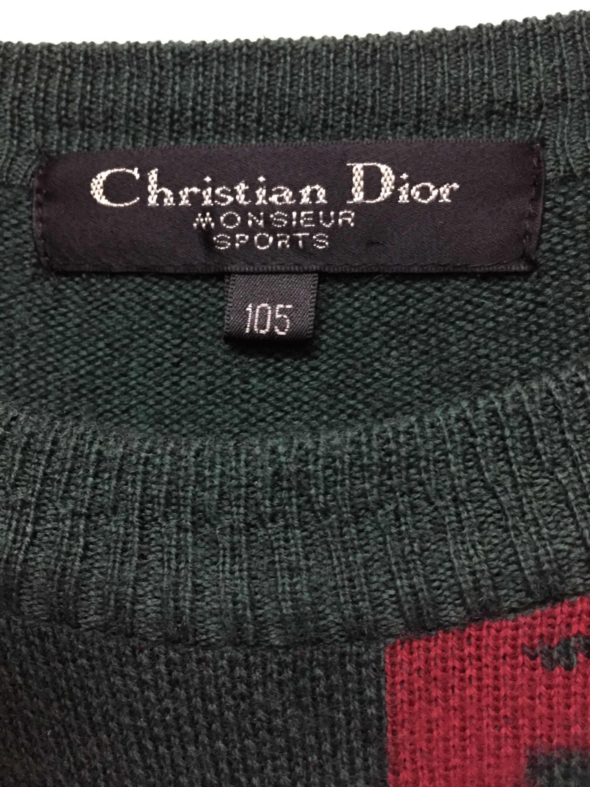 Christian Dior Monsieur 90's DIOR SPORT intarsia jacquard knit block color Size US L / EU 52-54 / 3 - 11 Thumbnail