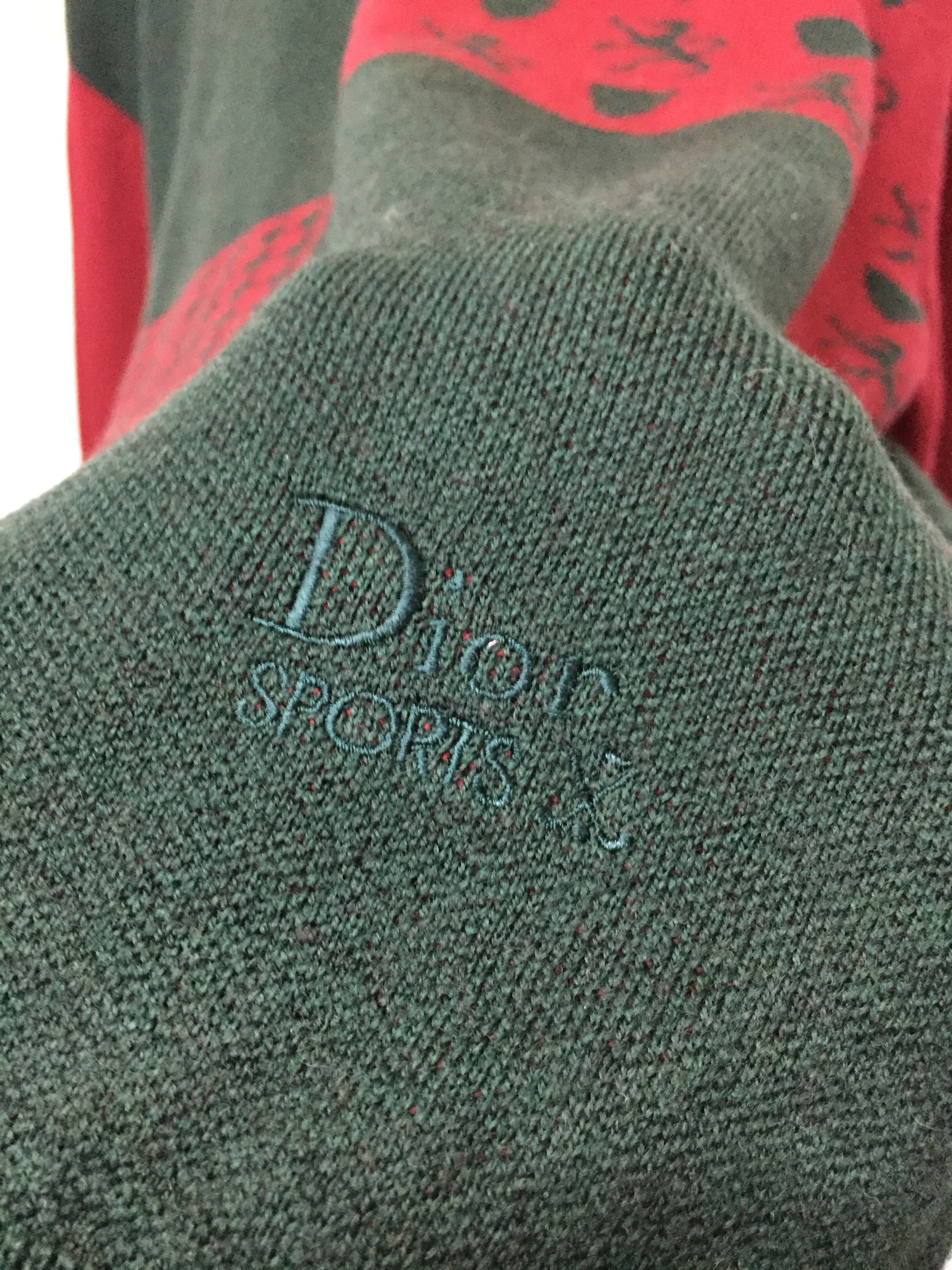 Christian Dior Monsieur 90's DIOR SPORT intarsia jacquard knit block color Size US L / EU 52-54 / 3 - 9 Thumbnail