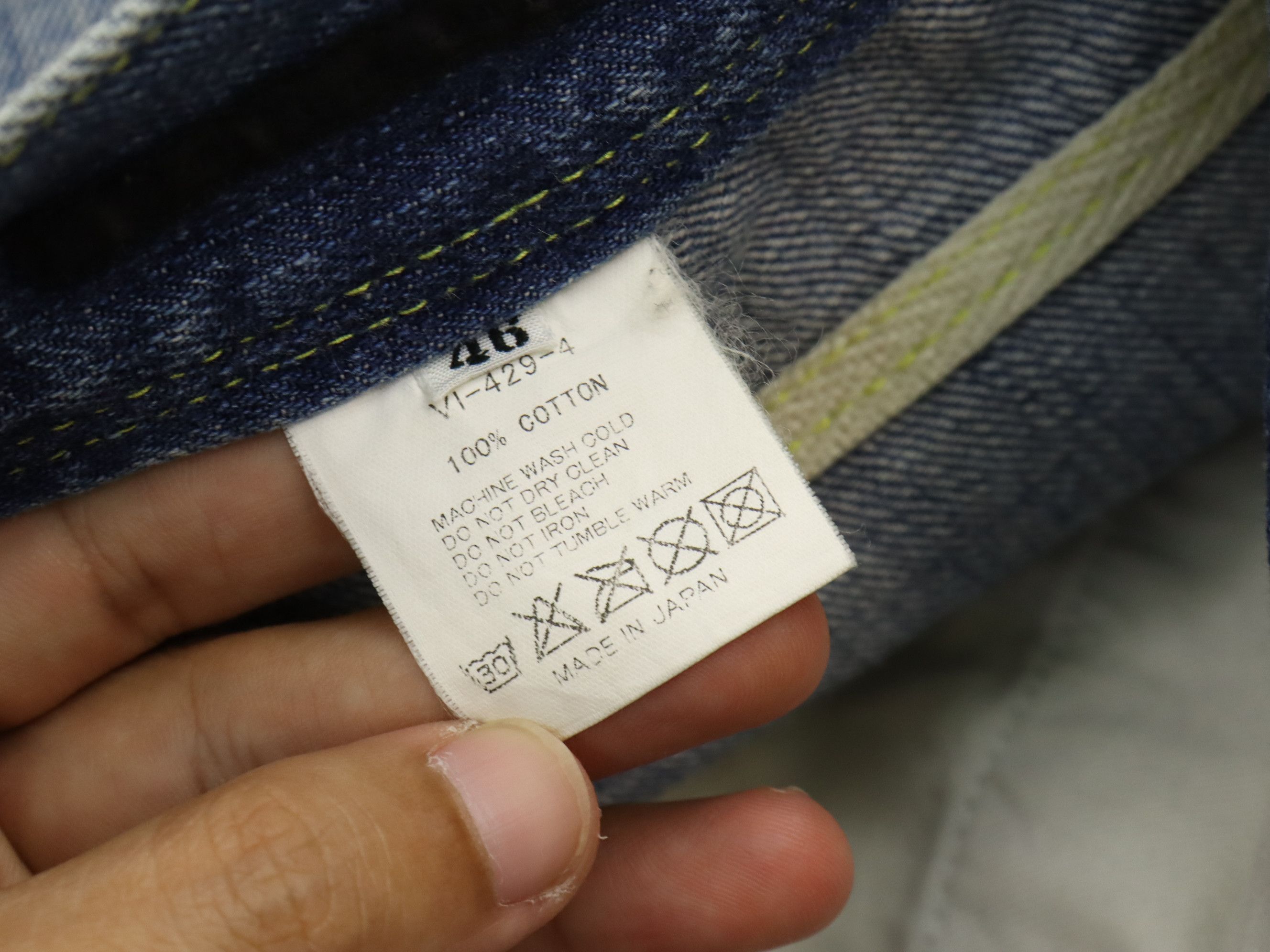 The Viridi-anne RARE Selvedge Clawmark Relax Denim Jean Pant Size US 30 / EU 46 - 19 Thumbnail