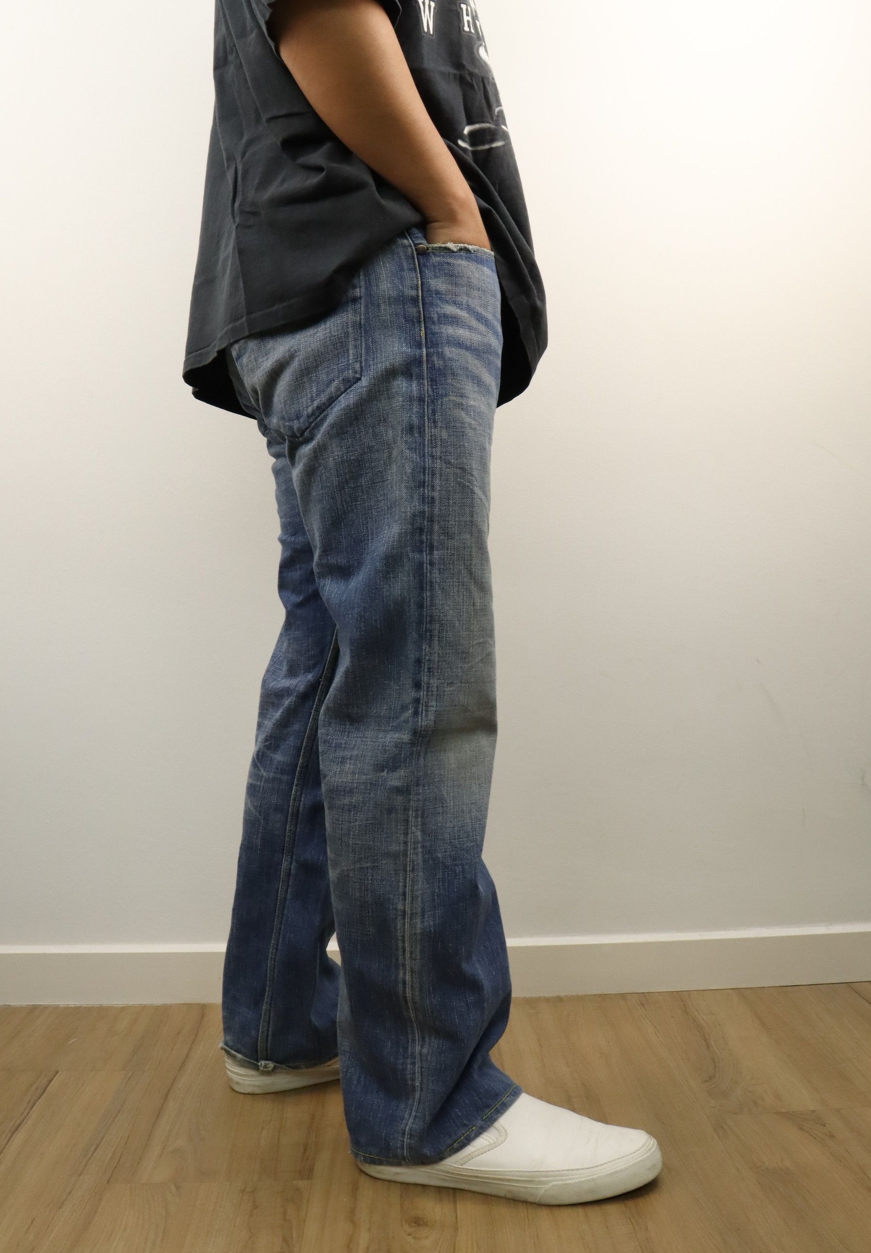 The Viridi-anne RARE Selvedge Clawmark Relax Denim Jean Pant Size US 30 / EU 46 - 25 Thumbnail