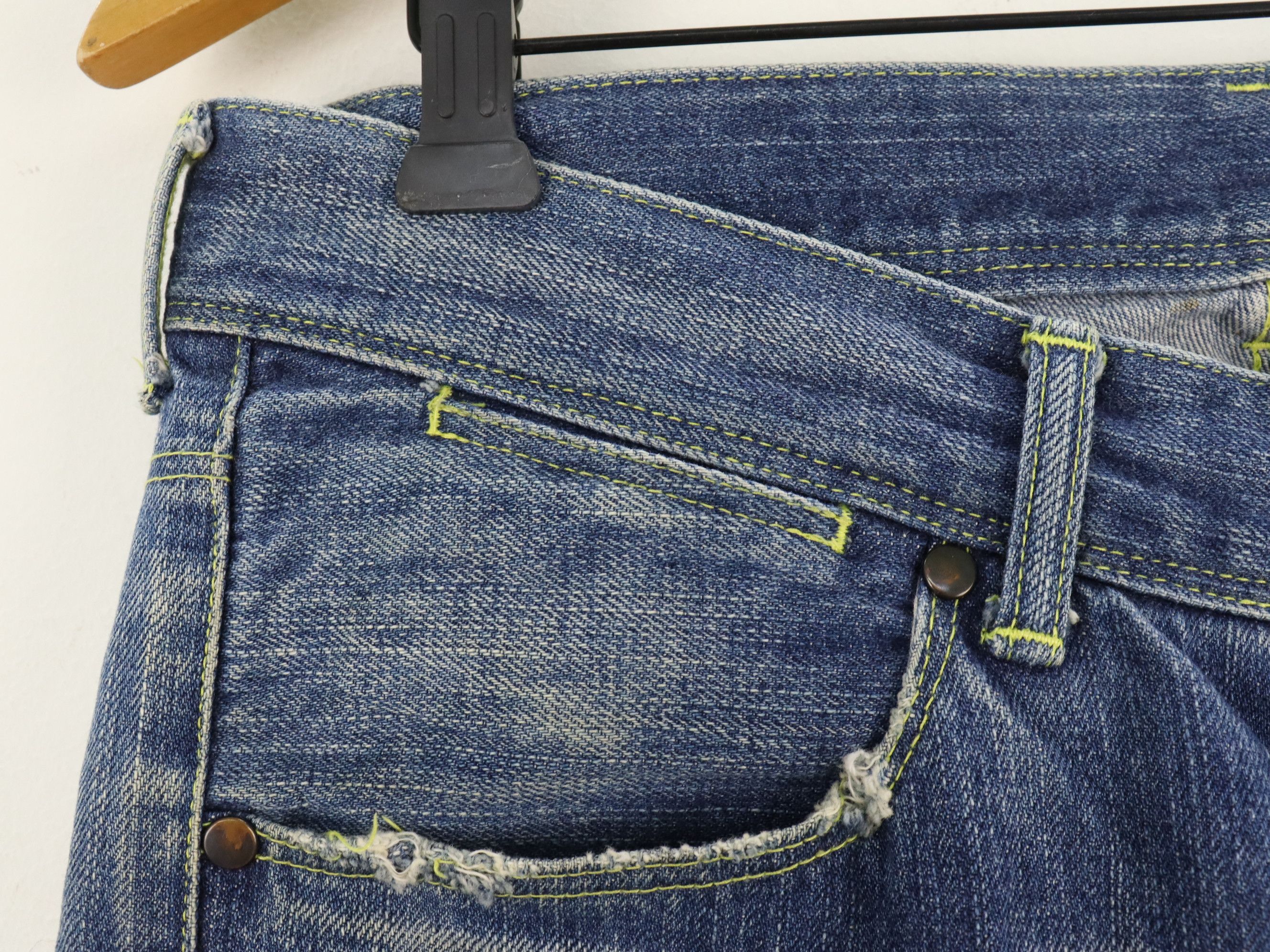 The Viridi-anne RARE Selvedge Clawmark Relax Denim Jean Pant Size US 30 / EU 46 - 6 Thumbnail