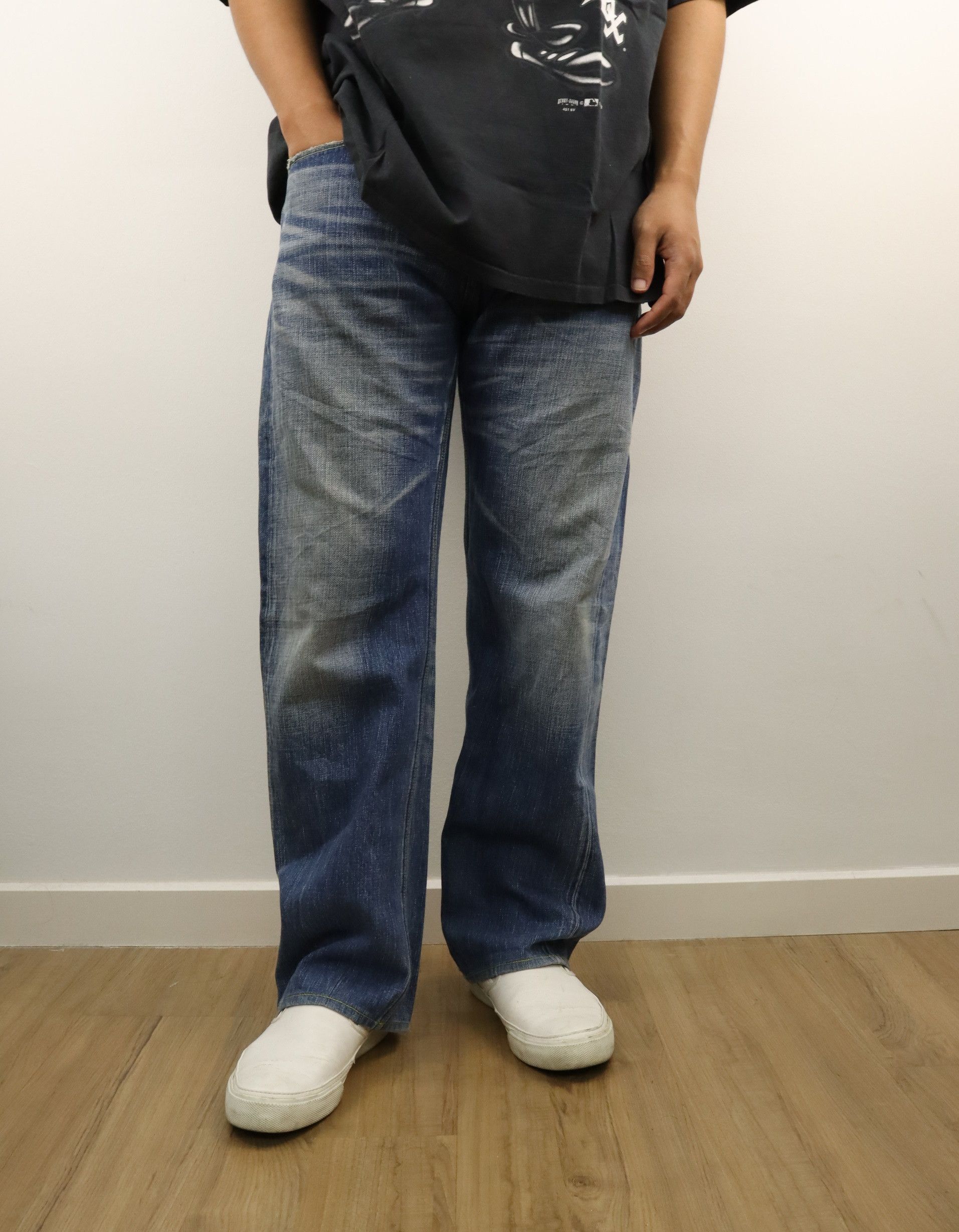 The Viridi-anne RARE Selvedge Clawmark Relax Denim Jean Pant Size US 30 / EU 46 - 23 Thumbnail