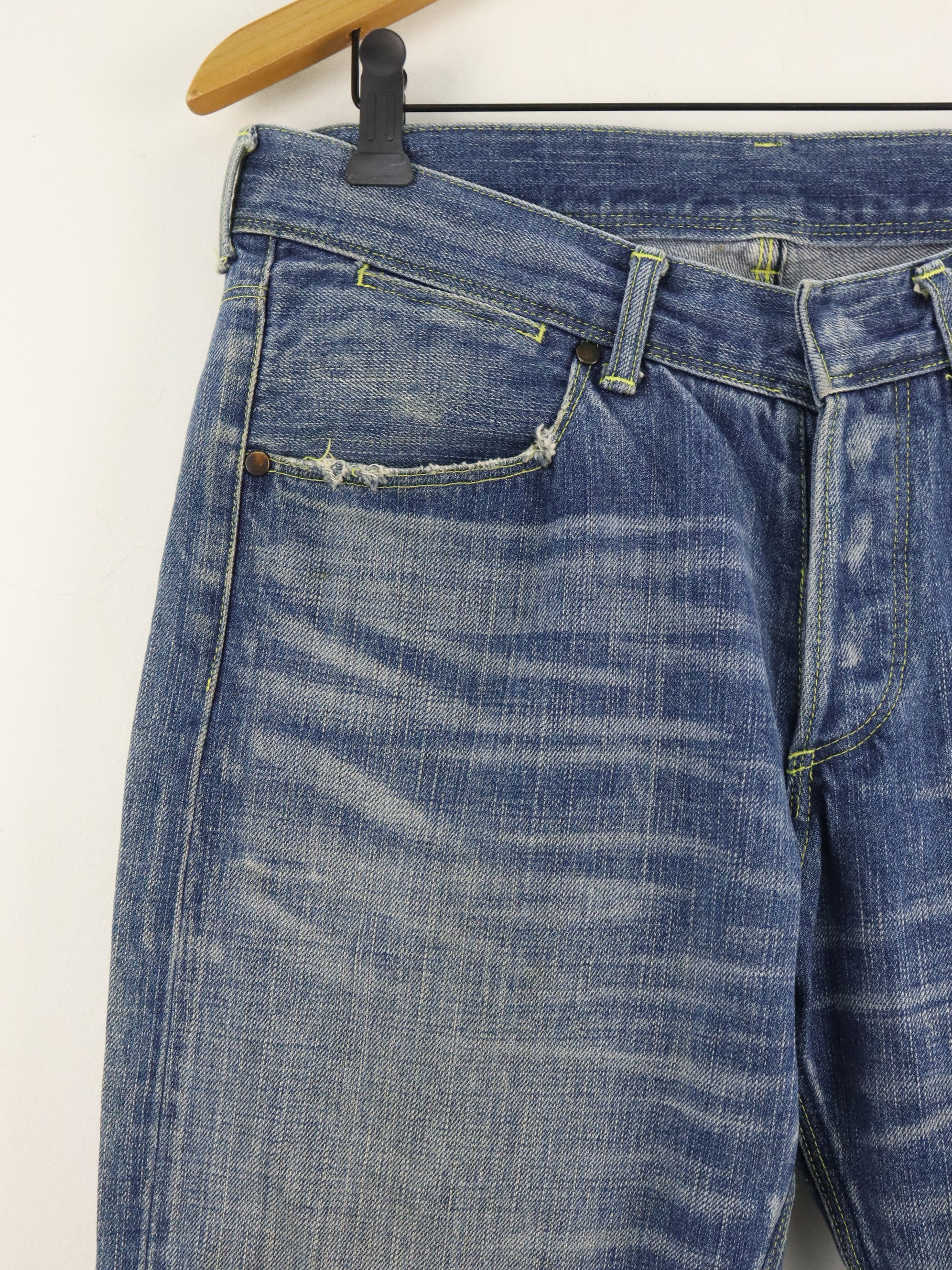 The Viridi-anne RARE Selvedge Clawmark Relax Denim Jean Pant Size US 30 / EU 46 - 4 Thumbnail