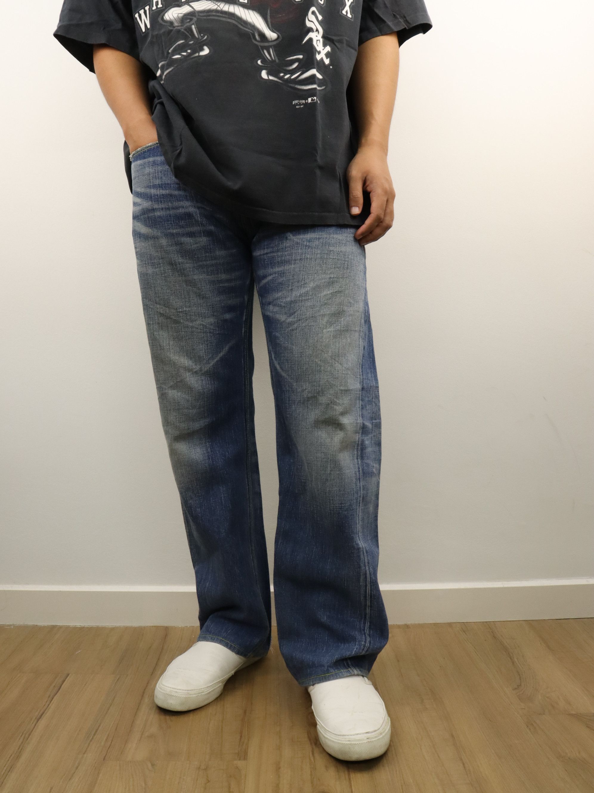 The Viridi-anne RARE Selvedge Clawmark Relax Denim Jean Pant Size US 30 / EU 46 - 24 Thumbnail