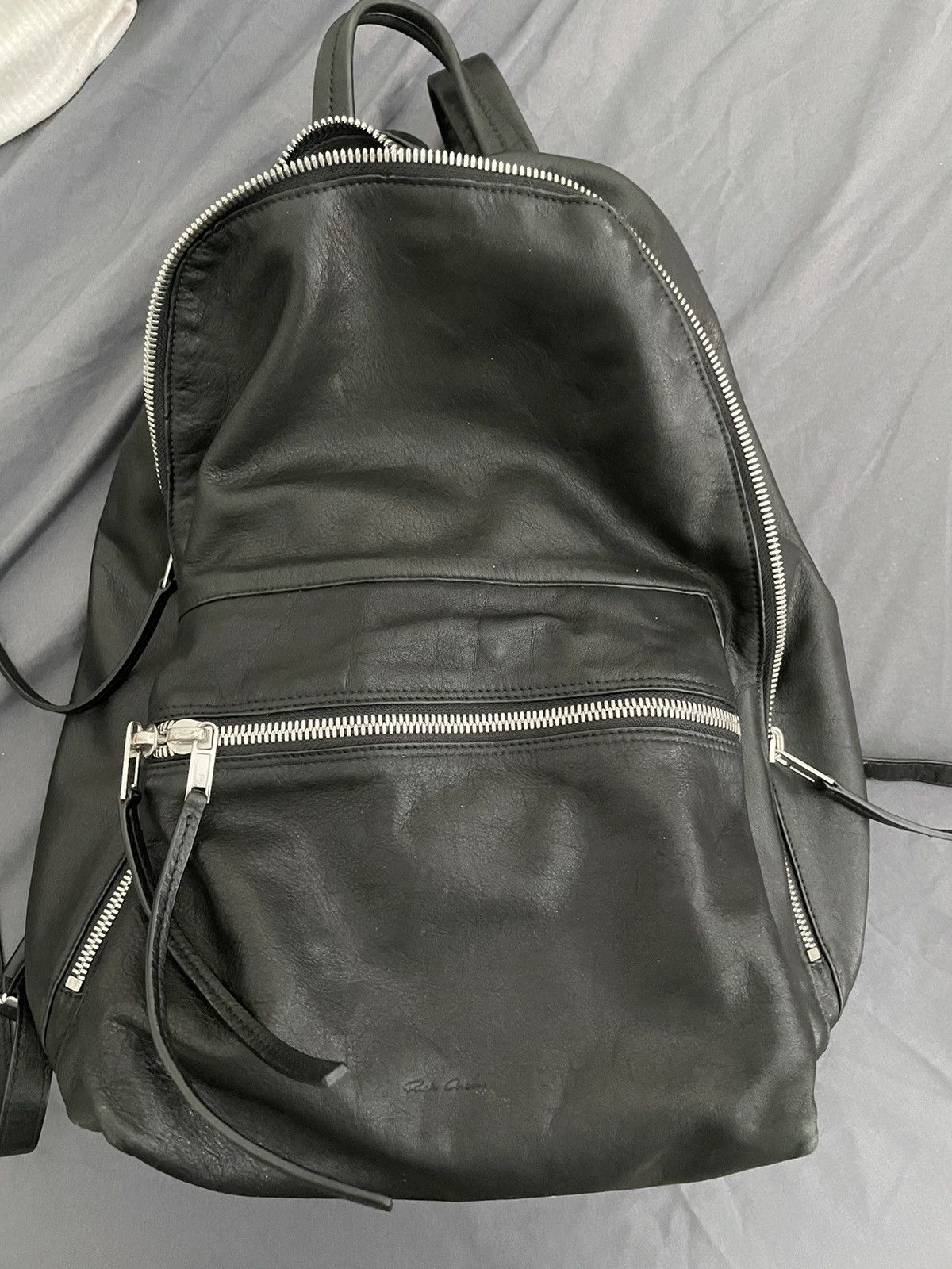 Rick Owens Rick Owens Drkshdw Rick Owens Leather Backpack Grailed
