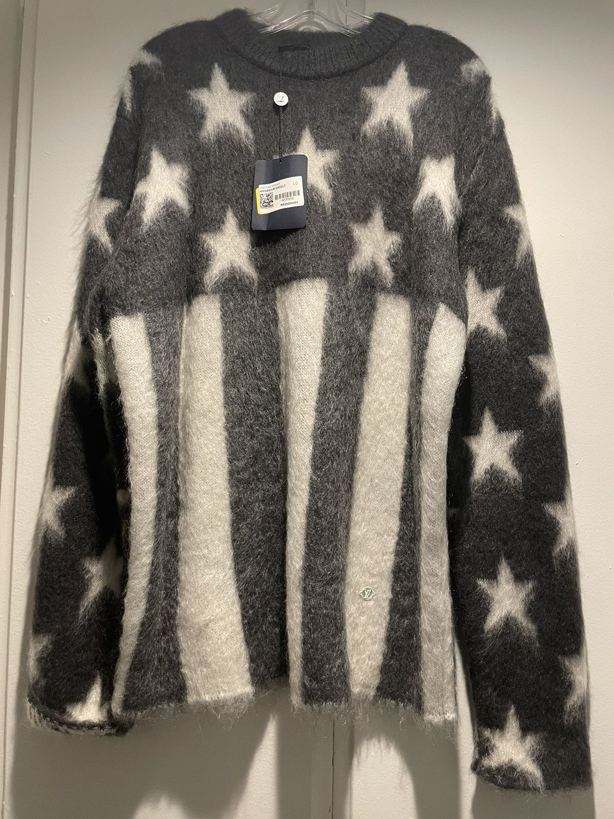 Louis Vuitton USA Flag Mohair Jacquard Crewneck Sweater Size: S (1A5PMU)