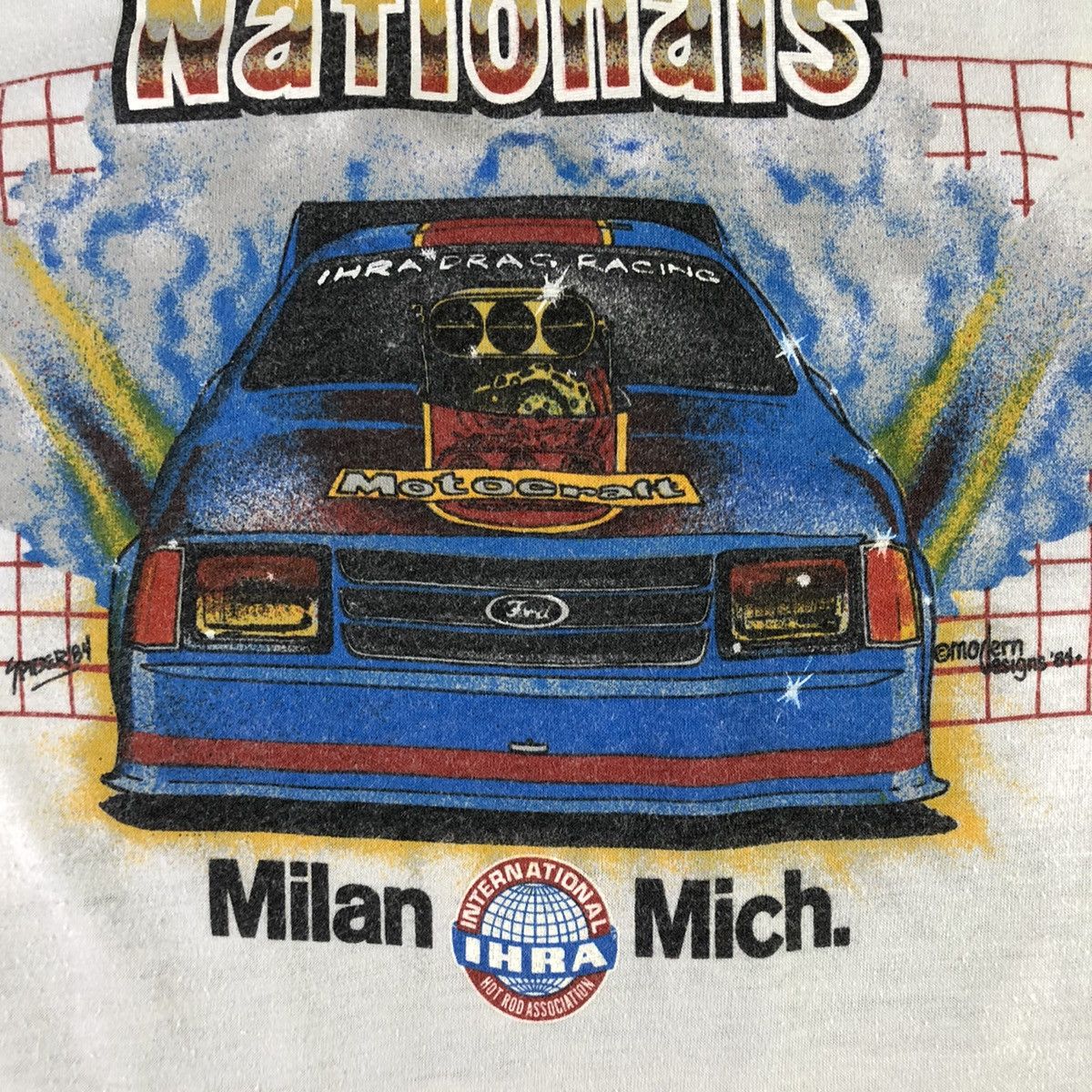 Vintage IHRA Spring Nationals 1984 Pro Stock Car Racing Vintage T Size US XL / EU 56 / 4 - 8 Thumbnail