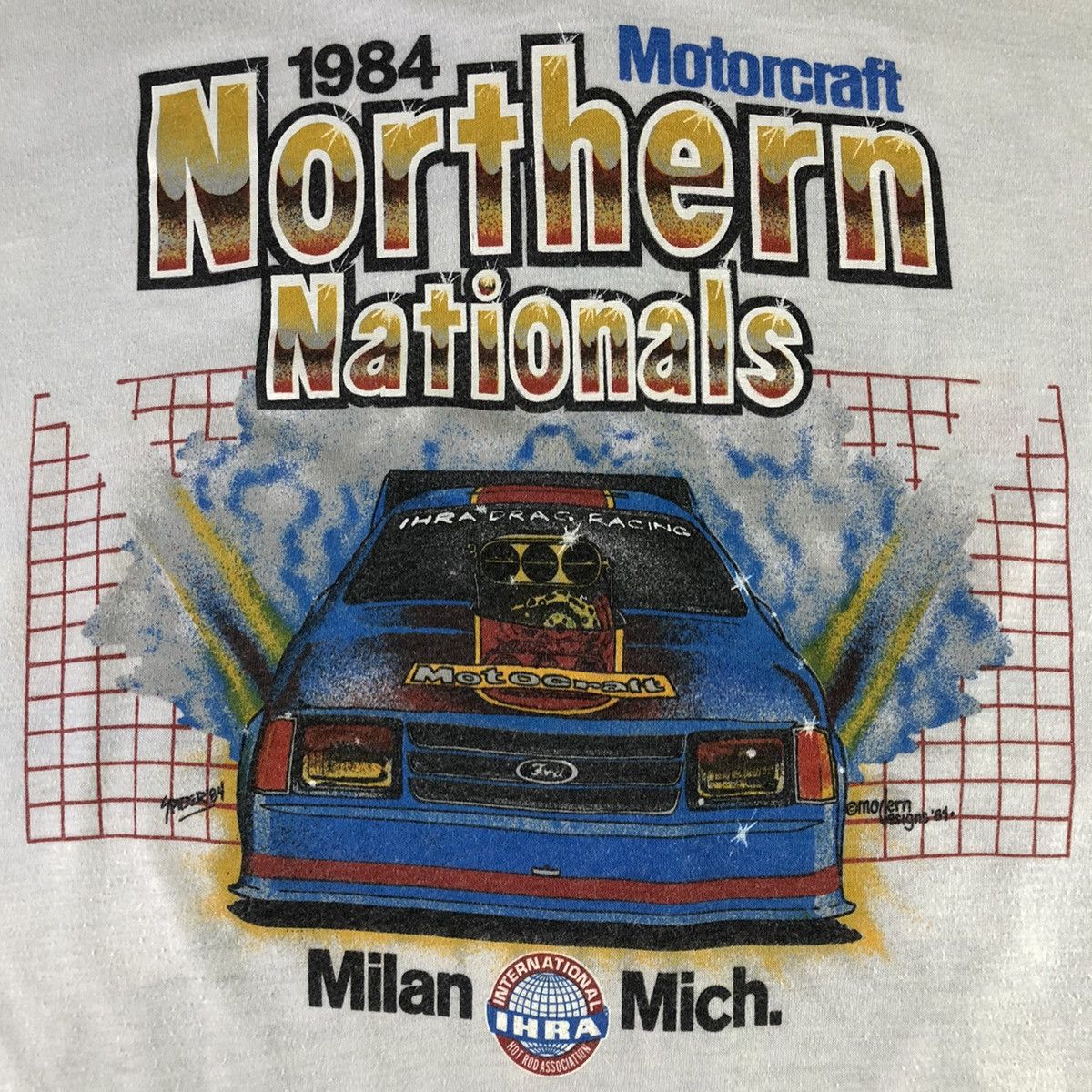 Vintage IHRA Spring Nationals 1984 Pro Stock Car Racing Vintage T Size US XL / EU 56 / 4 - 7 Thumbnail