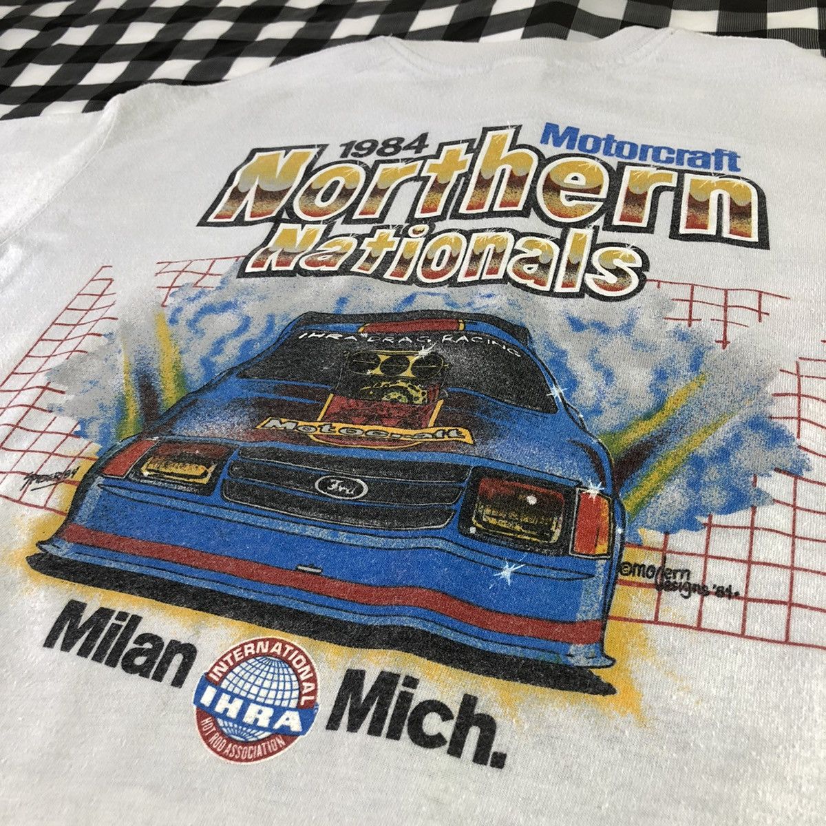 Vintage IHRA Spring Nationals 1984 Pro Stock Car Racing Vintage T Size US XL / EU 56 / 4 - 6 Thumbnail