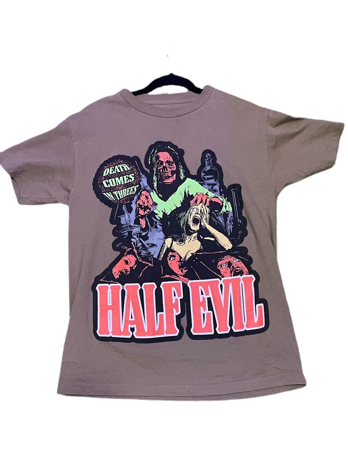 Vintage Half Evil Death Comes In Threes Tee Grailed