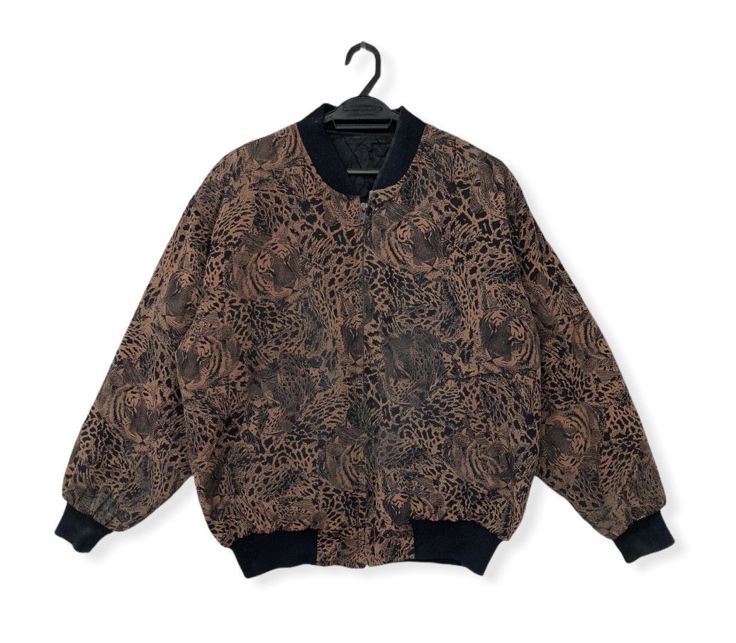 VINTAGE TIGER PRINT LIGHT JACKET LOOSE