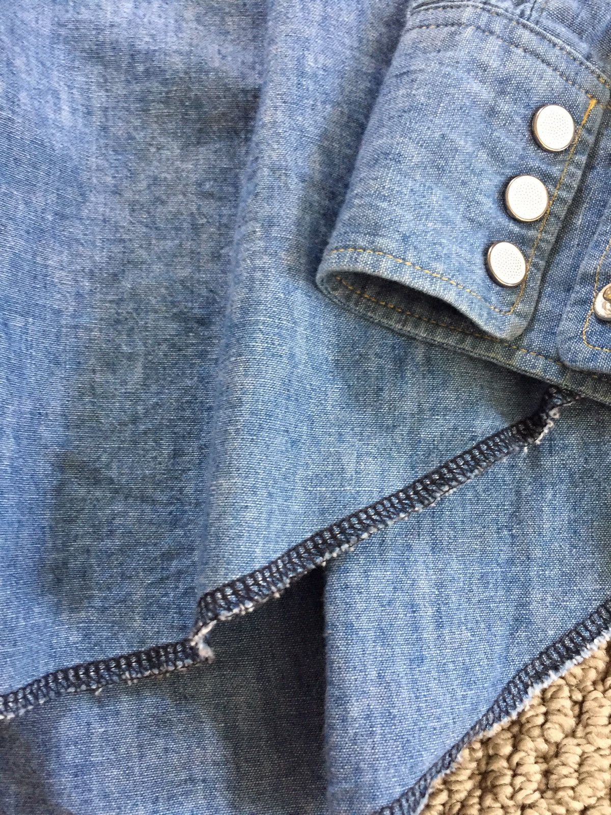 Beams Plus × Inventory Magazine Beams X Inventory Chambray Western Shirt Size US L / EU 52-54 / 3 - 4 Thumbnail