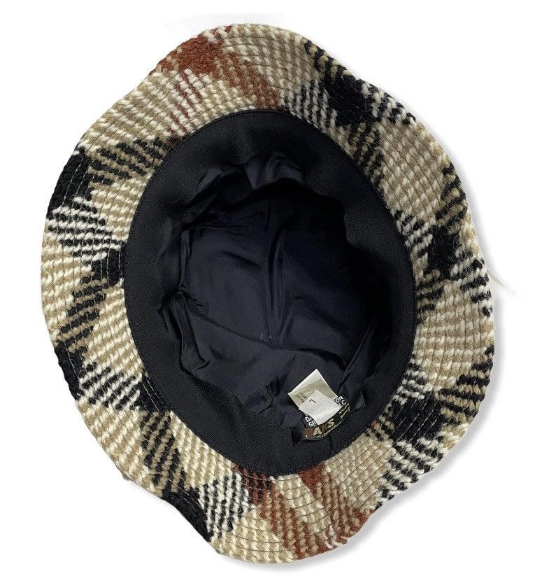 DAKS DAKS Vintage House Check Luxury Wool Bucket Hat Size ONE SIZE - 4 Thumbnail