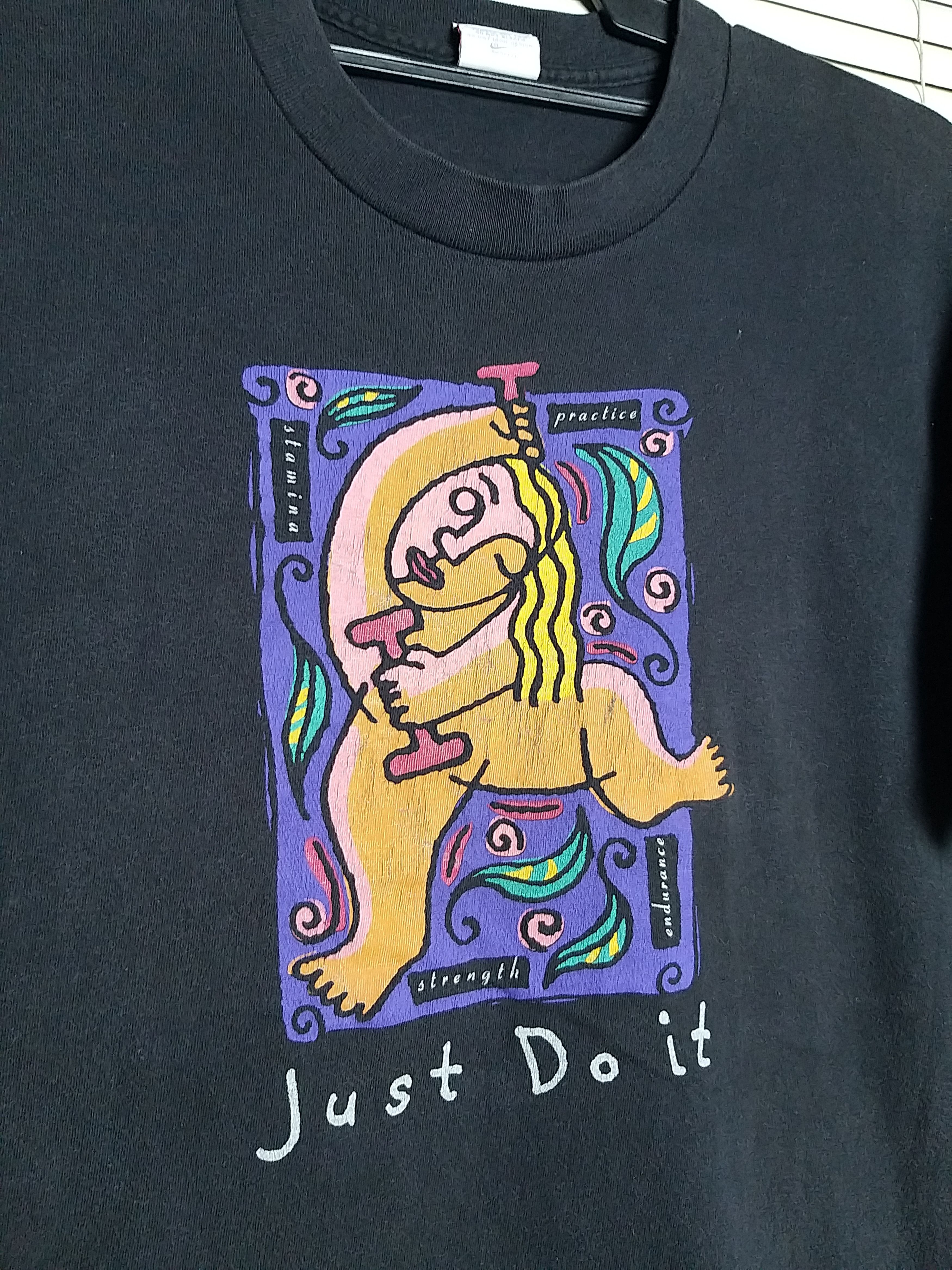 Nike VINTAGE 90'S NIKE JUST DO IT GRAY TAG/LABEL T SHIRT Size US M / EU 48-50 / 2 - 1 Thumbnail