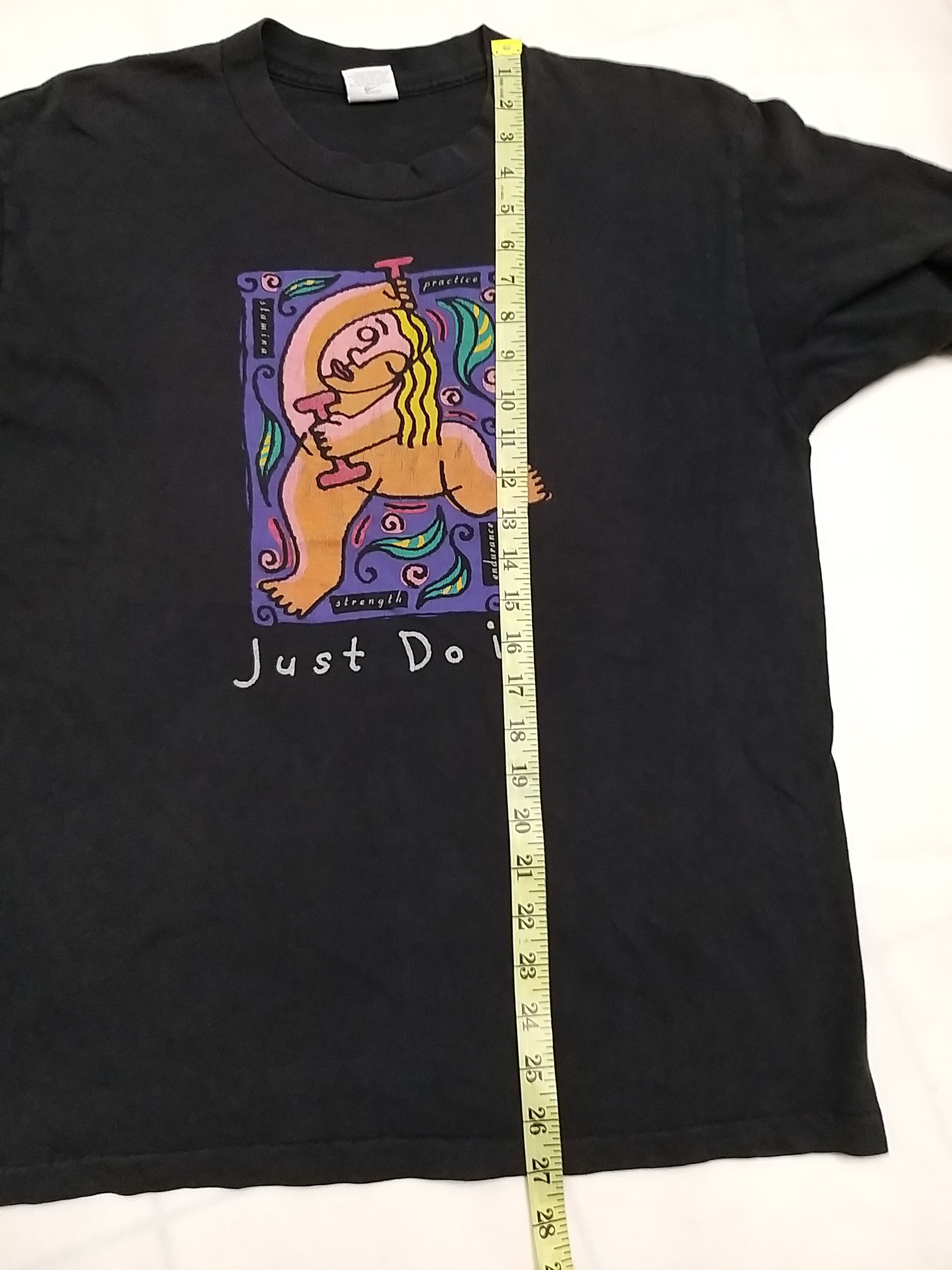 Nike VINTAGE 90'S NIKE JUST DO IT GRAY TAG/LABEL T SHIRT Size US M / EU 48-50 / 2 - 6 Thumbnail