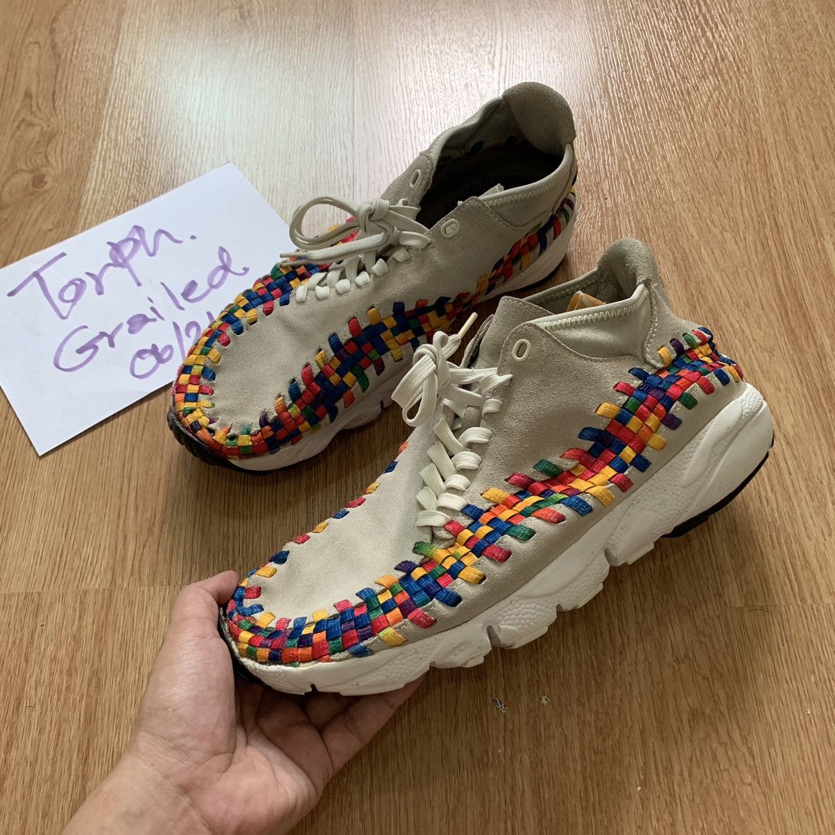 Nike OG Nike Air Footscape Woven Chukka Rainbow White Grailed