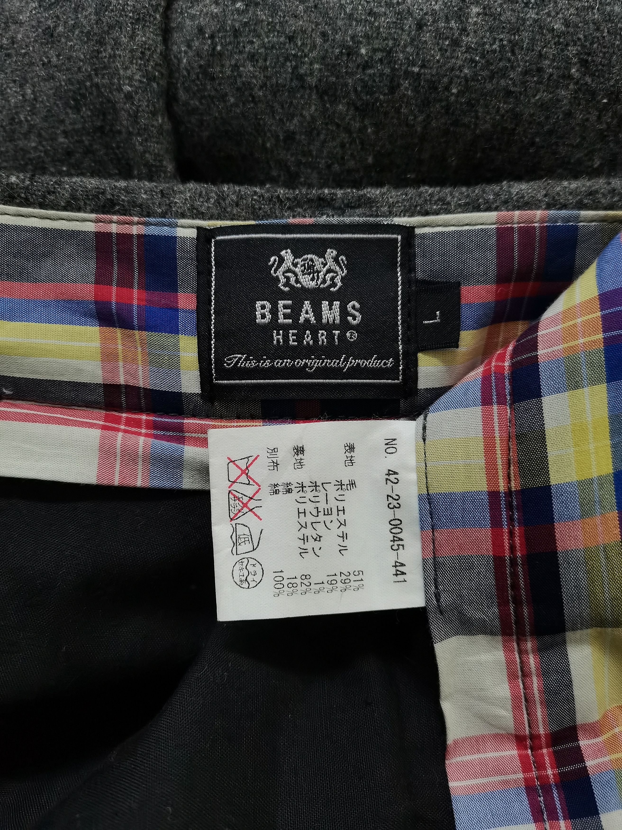 Beams Plus BEAMS Heart Japan Wool Pants Rare Design Size US 31 - 19 Thumbnail