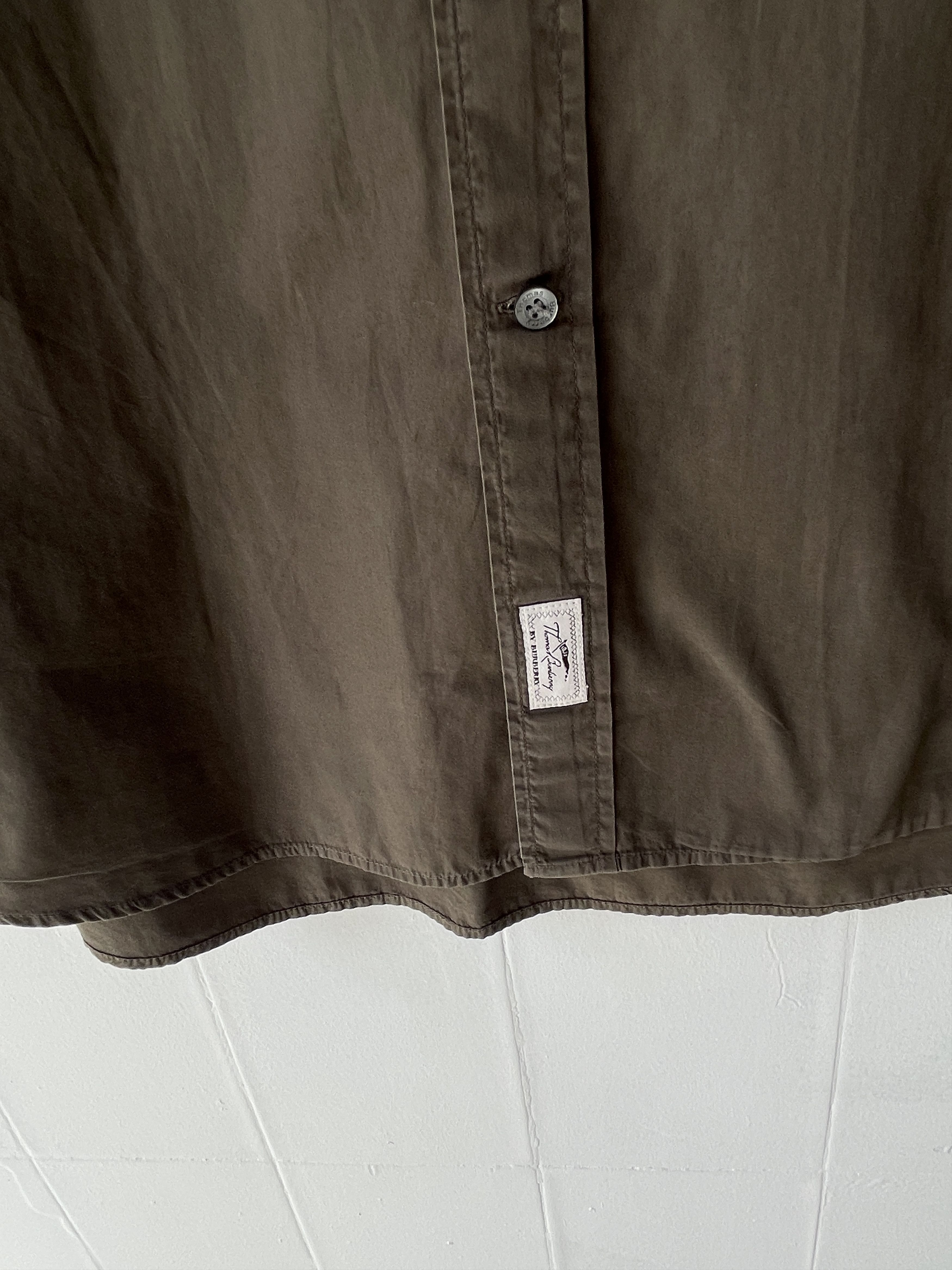 Burberry TB Burberry vintage shirt kaki rare size xl Size US XL / EU 56 / 4 - 5 Thumbnail