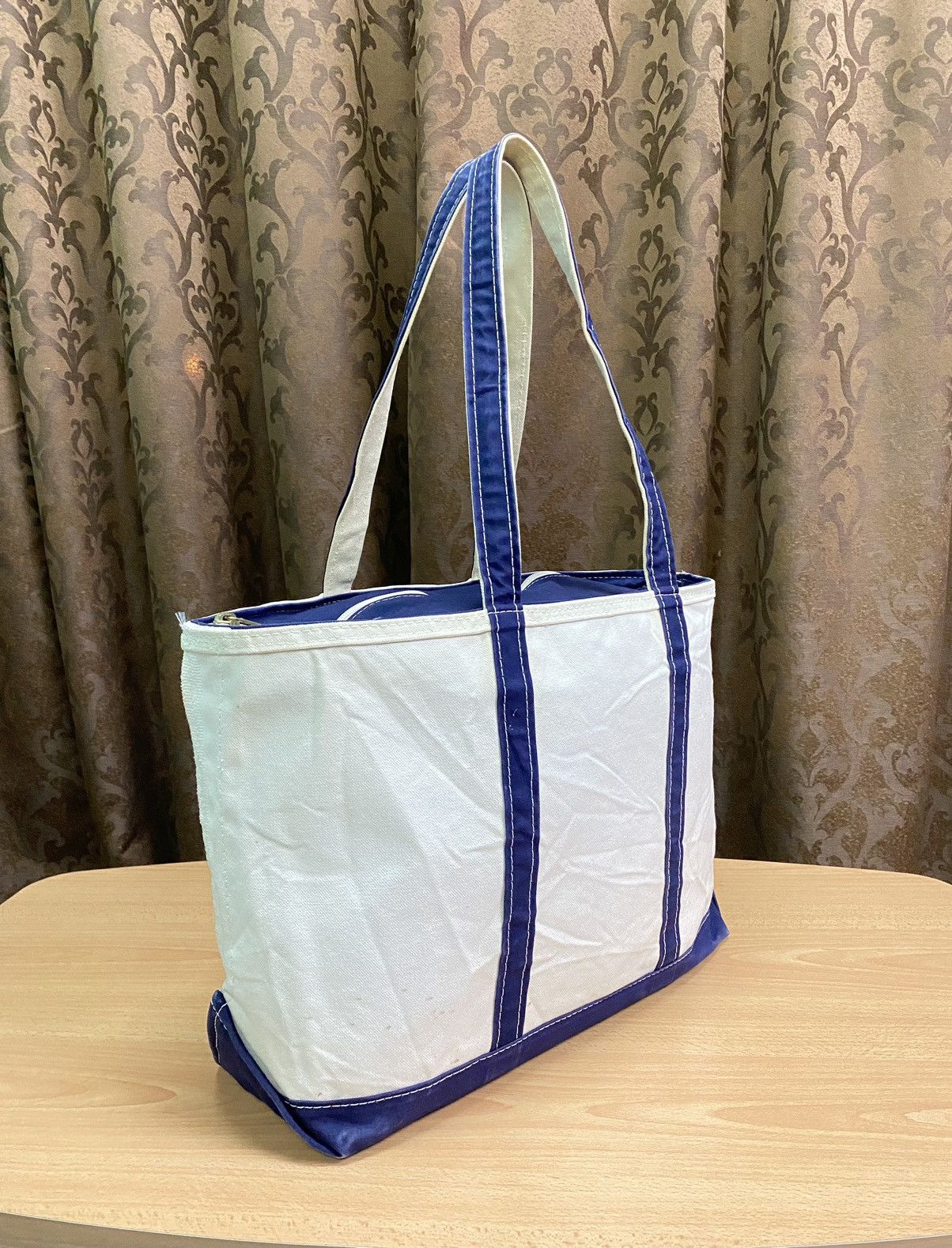 L.L. Bean VINTAGE MADE IN USA L.L BEAN CANVAS TOTE BAG Size ONE SIZE - 3 Thumbnail