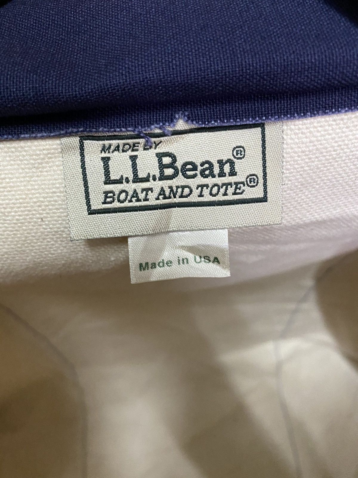 L.L. Bean VINTAGE MADE IN USA L.L BEAN CANVAS TOTE BAG Size ONE SIZE - 12 Thumbnail