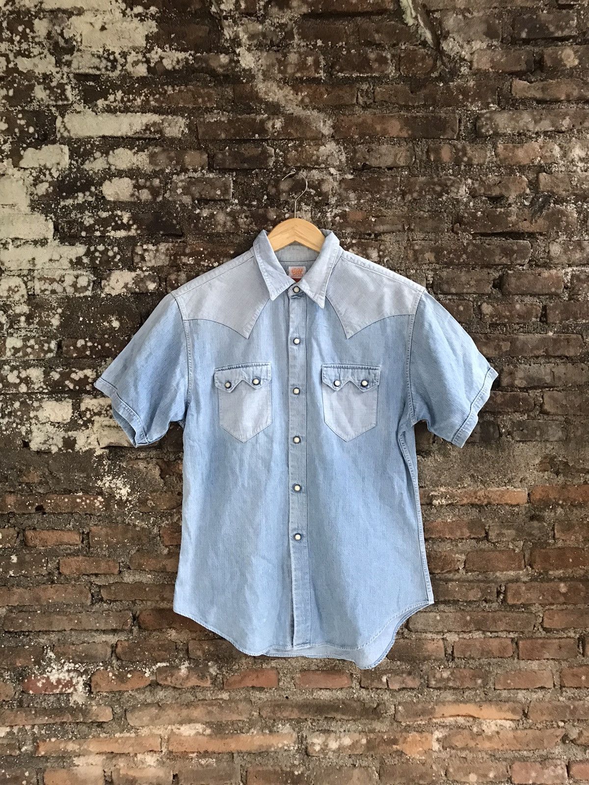 Japanese Brand Sugar Cane Chambray Shirt Size US M / EU 48-50 / 2 - 1 Thumbnail