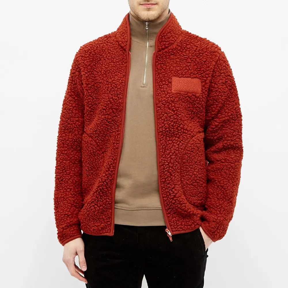 NN07 Mort Fleece Jacket in Rust Size US S / EU 44-46 / 1 - 16 Thumbnail