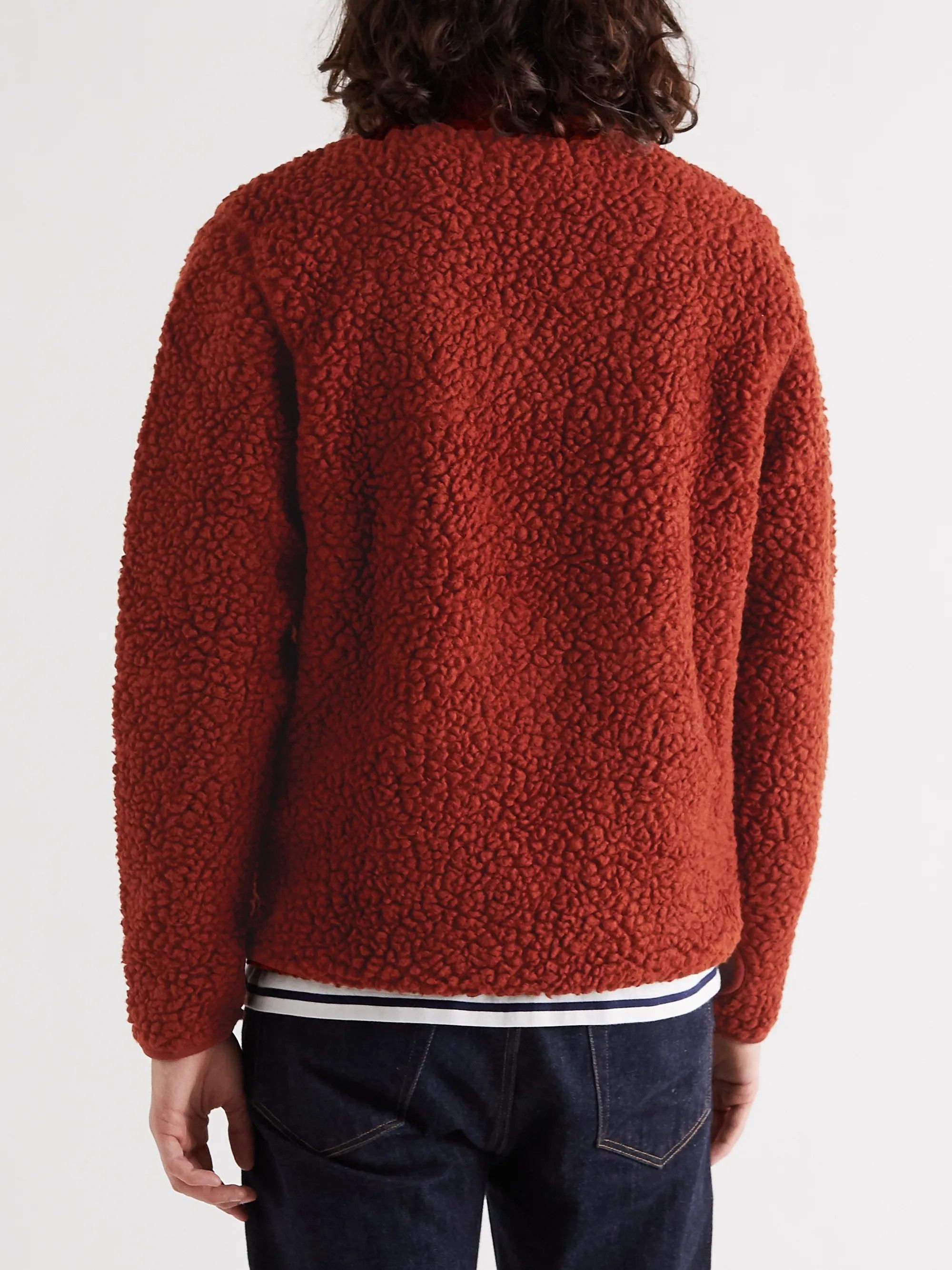 NN07 Mort Fleece Jacket in Rust Size US S / EU 44-46 / 1 - 14 Thumbnail