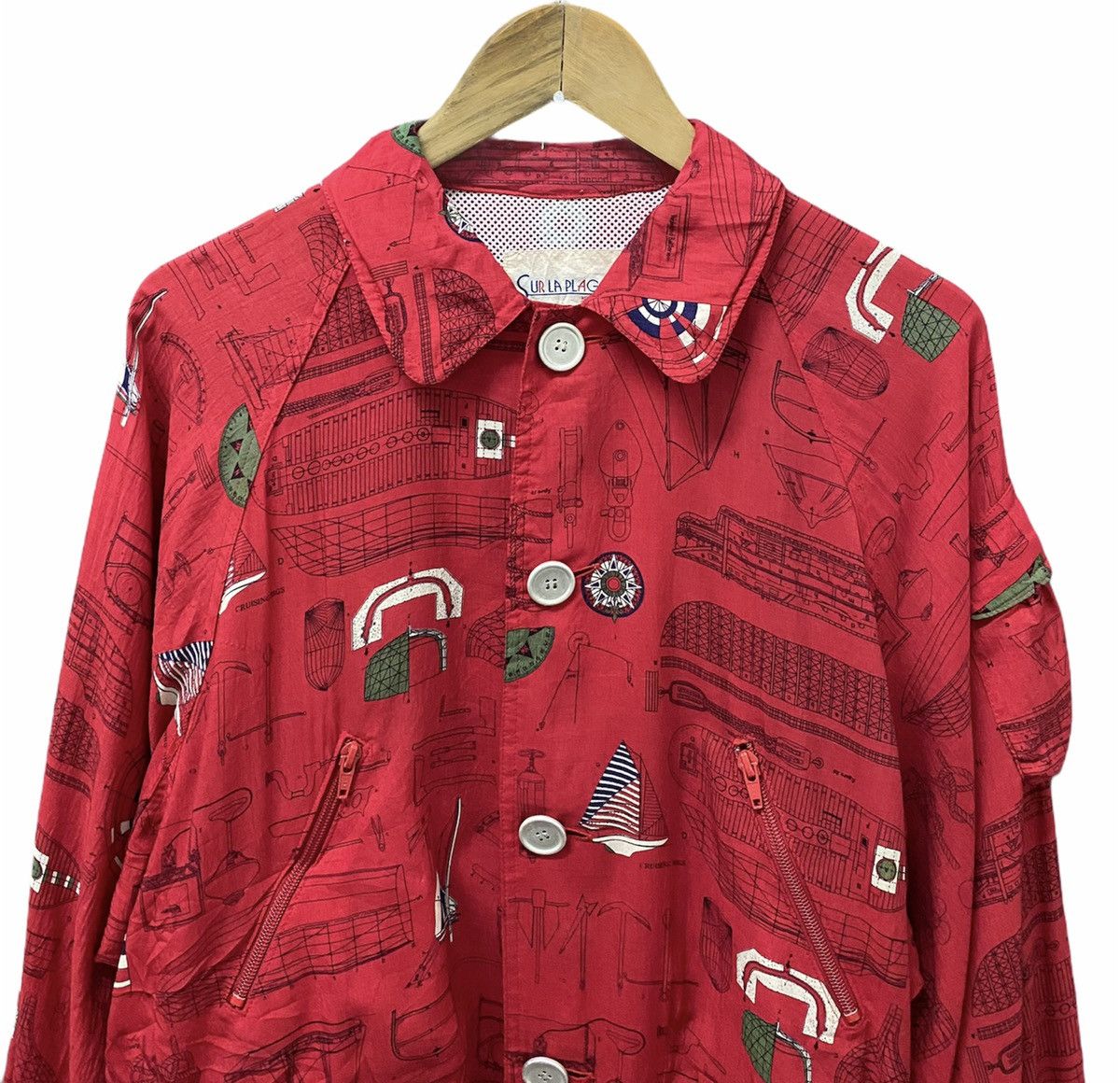 Toyo Enterprises ❌HEAT❌ Vintage Geometric Abstract Print Bomber Jacket Size US M / EU 48-50 / 2 - 2 Thumbnail