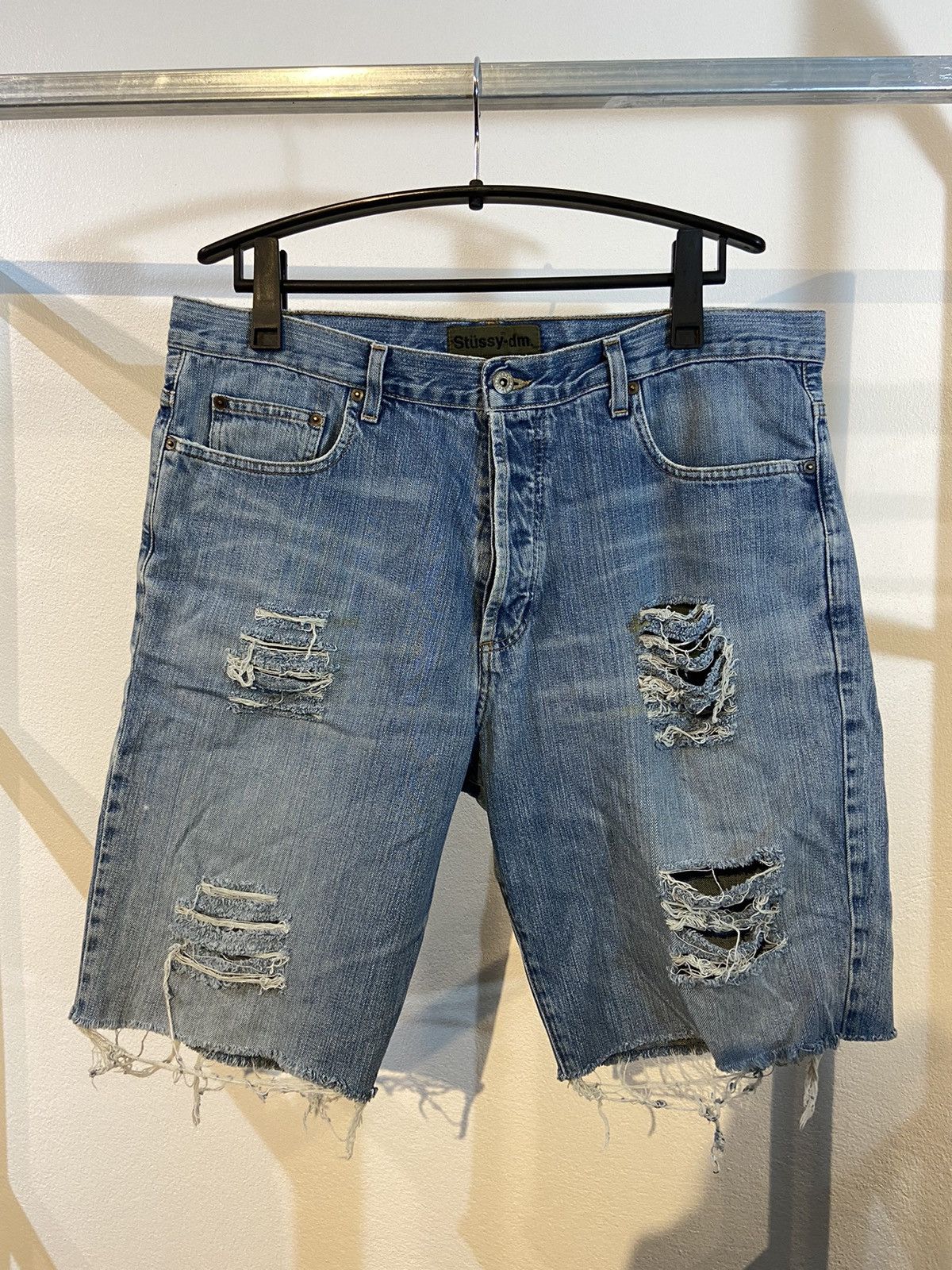 Stussy Stussy Raw Denim Big Ol Shorts | Grailed