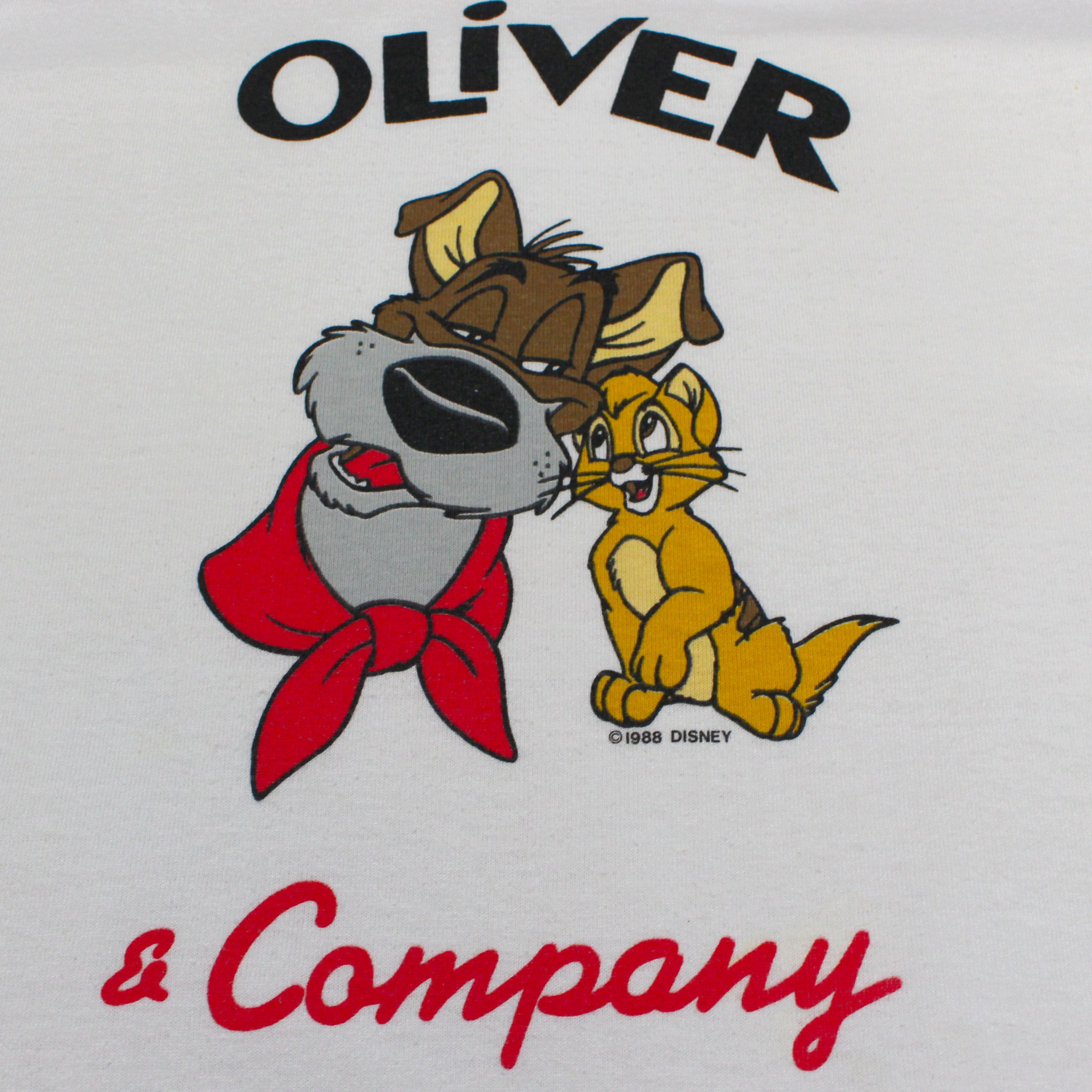 Disney VTG Disney Oliver and Company Movie Promo 80s Tee Shirt Size US M / EU 48-50 / 2 - 2 Thumbnail