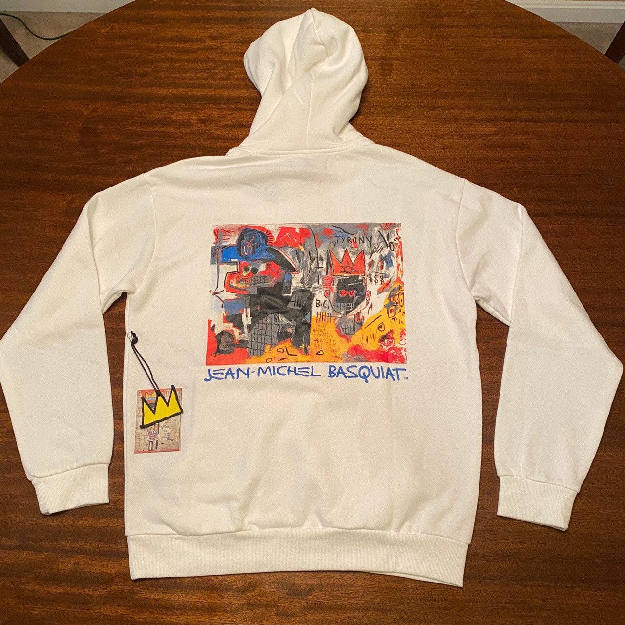 Brand NWT Basquiat Hoodie W/ Crown and Artwork Size XL