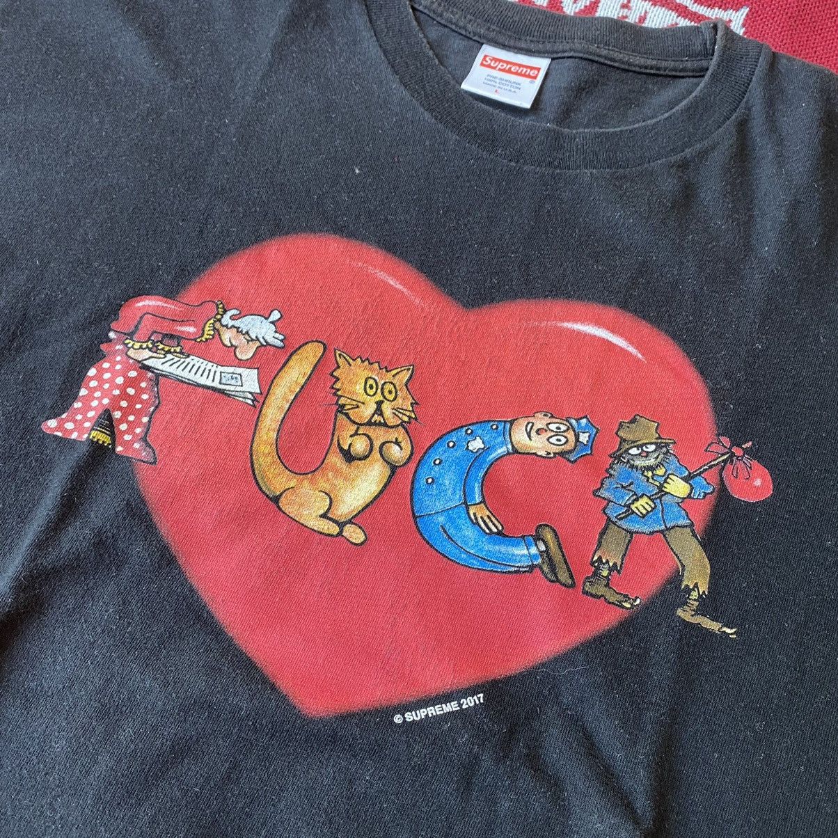 Supreme Used FW17 Supreme Fuck Love Tee Black Size L Size US L / EU 52-54 / 3 - 4 Thumbnail