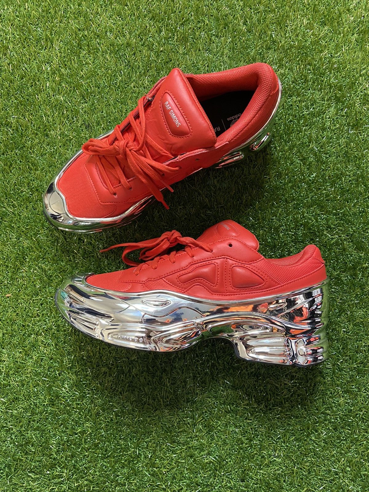 Adidas × Raf Simons adidas Raf Simons Ozweego Mirrored Red