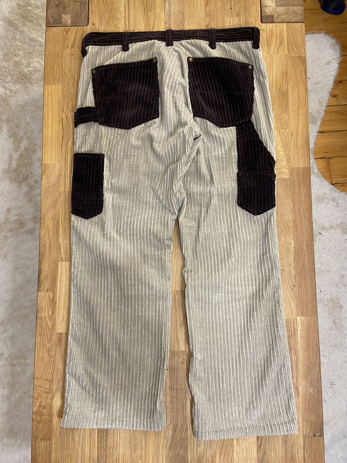 Number (N)ine Number (N)ine Two-Tone Corduroy Pants | Grailed