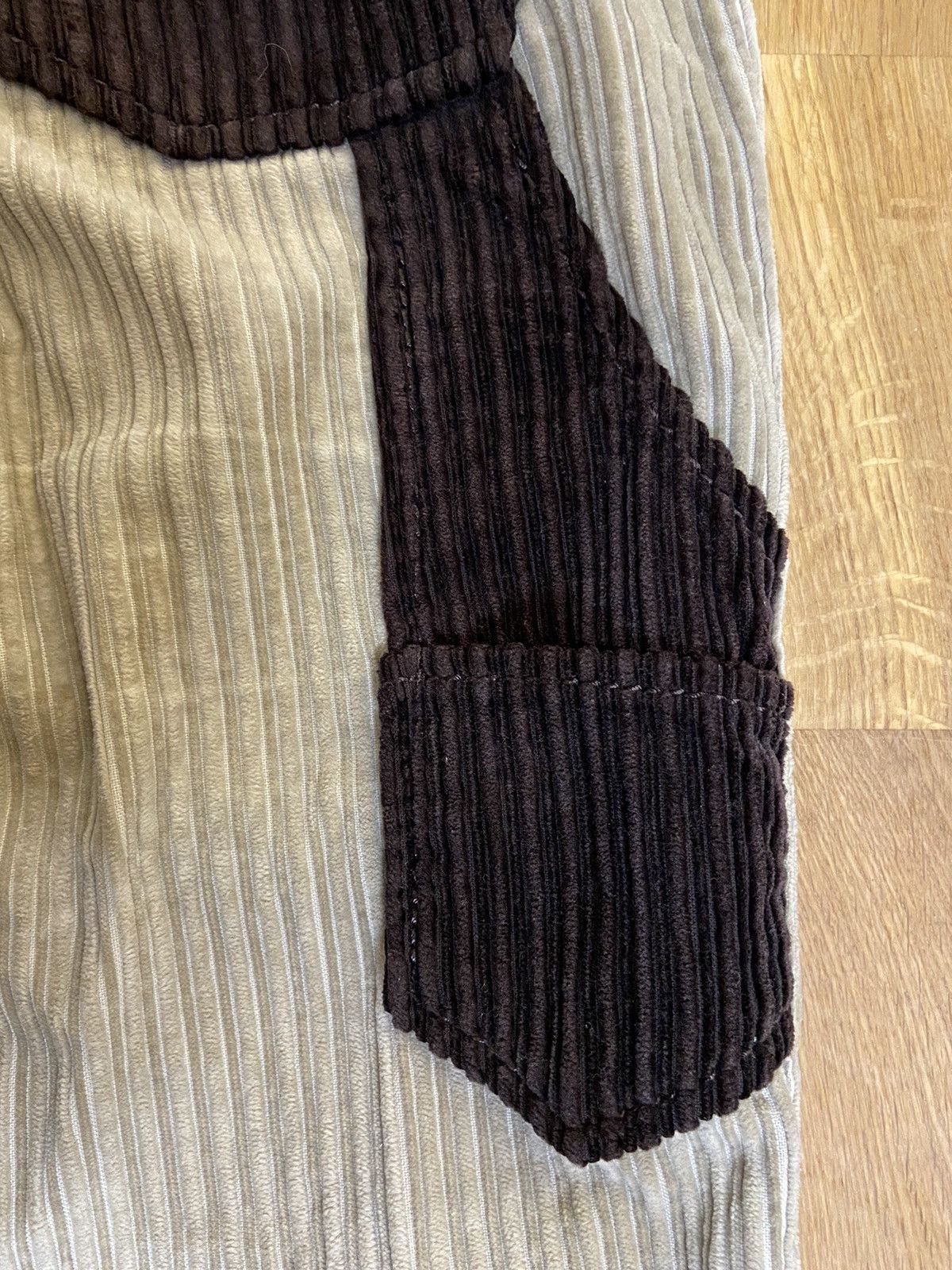 Number (N)ine Number (N)ine Two-Tone Corduroy Pants | Grailed