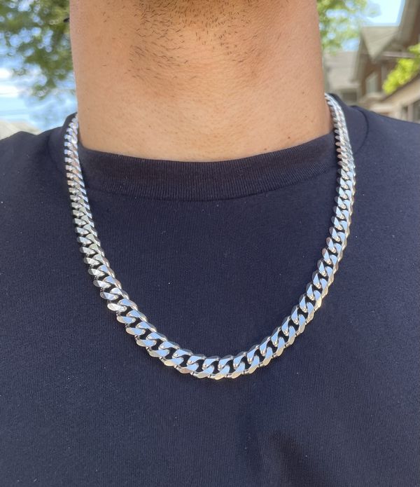 Vintage Silver 10mm Cuban Link Chain 22” Length | Grailed