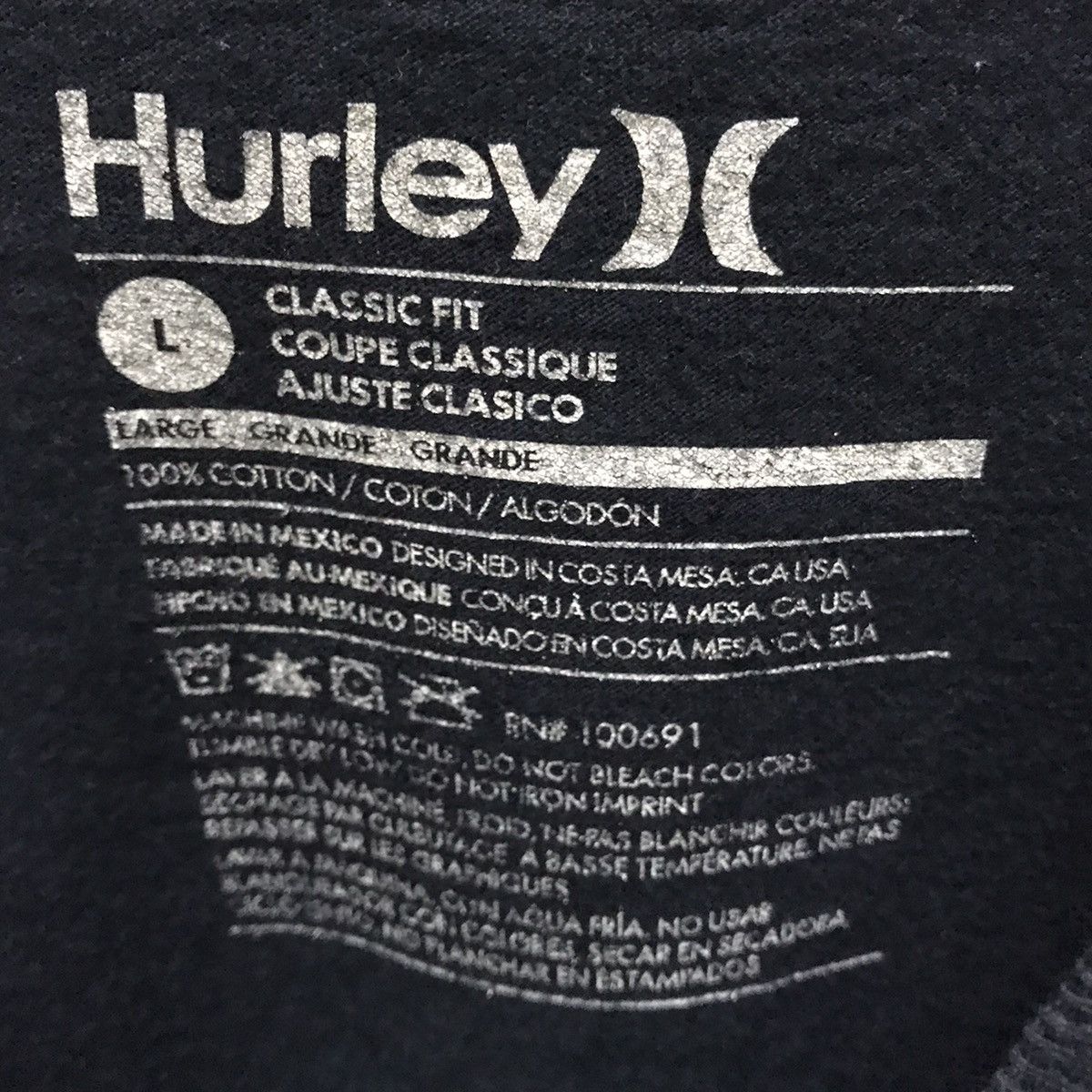 Hurley Hurley streetwear big logo tee Size US L / EU 52-54 / 3 - 6 Thumbnail