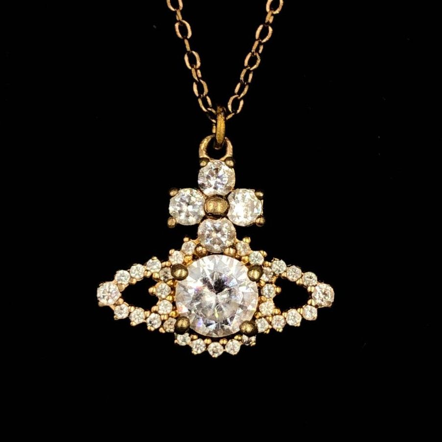 Vivienne Westwood Vivienne Westwood Crystal Orb Necklace Grailed